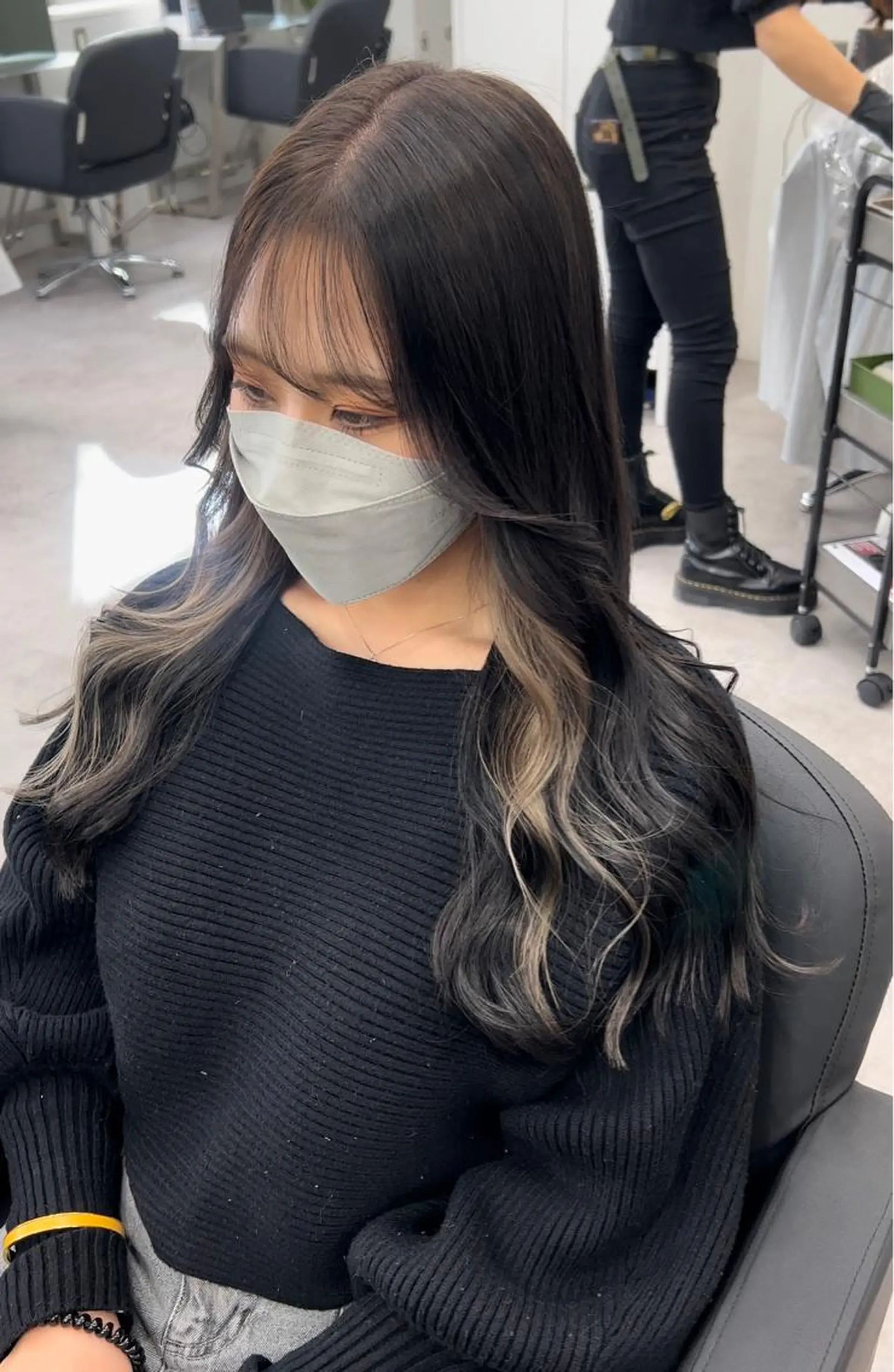 セミロング ヘアカラー トリートメント 🫧髪質改善 講師🫧🍎幹細胞のヘアスタイル