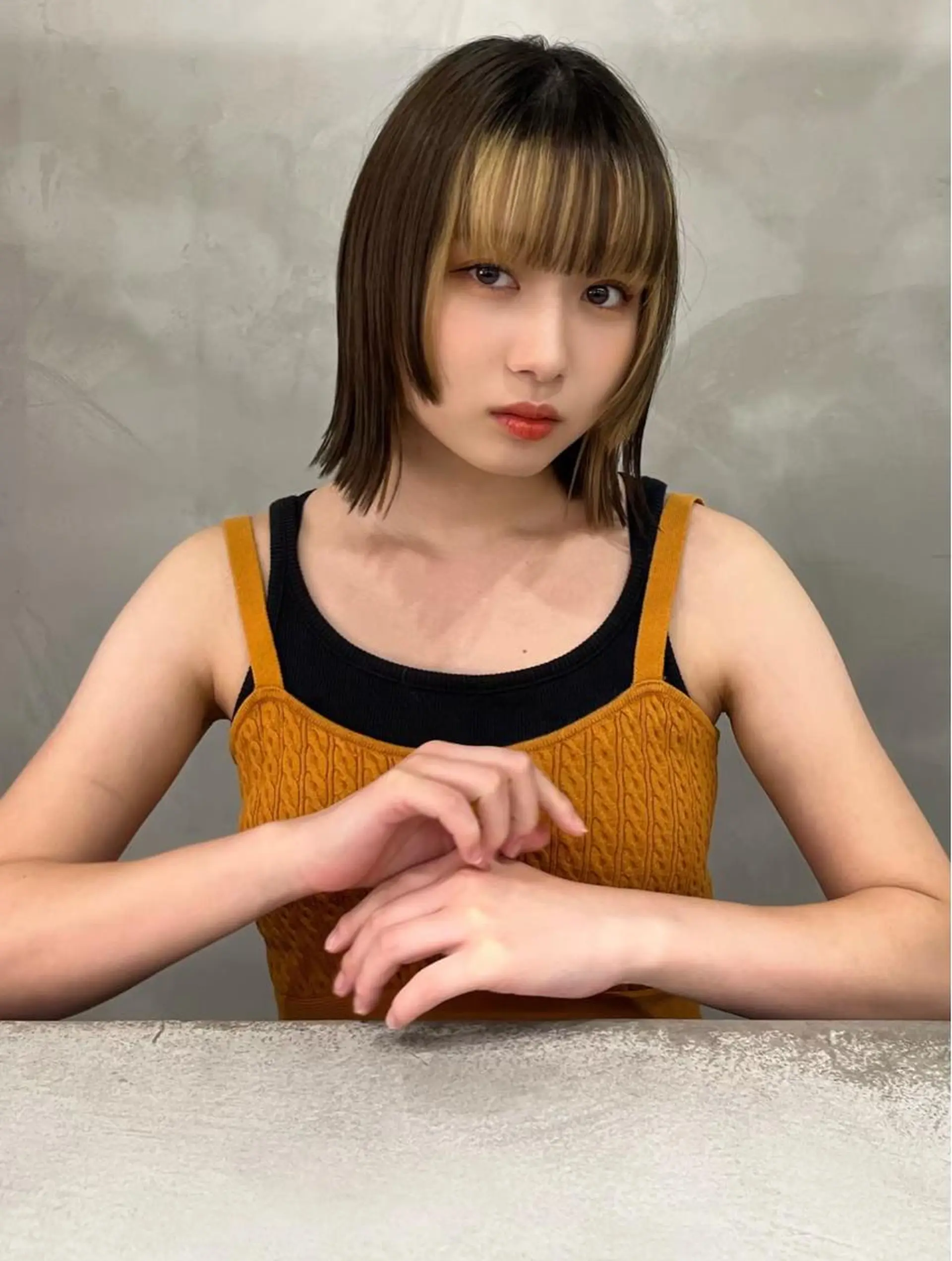 ショート 切りっぱなしボブ ボブ レイヤー縮毛矯正 ささきすずね💗のヘアスタイル