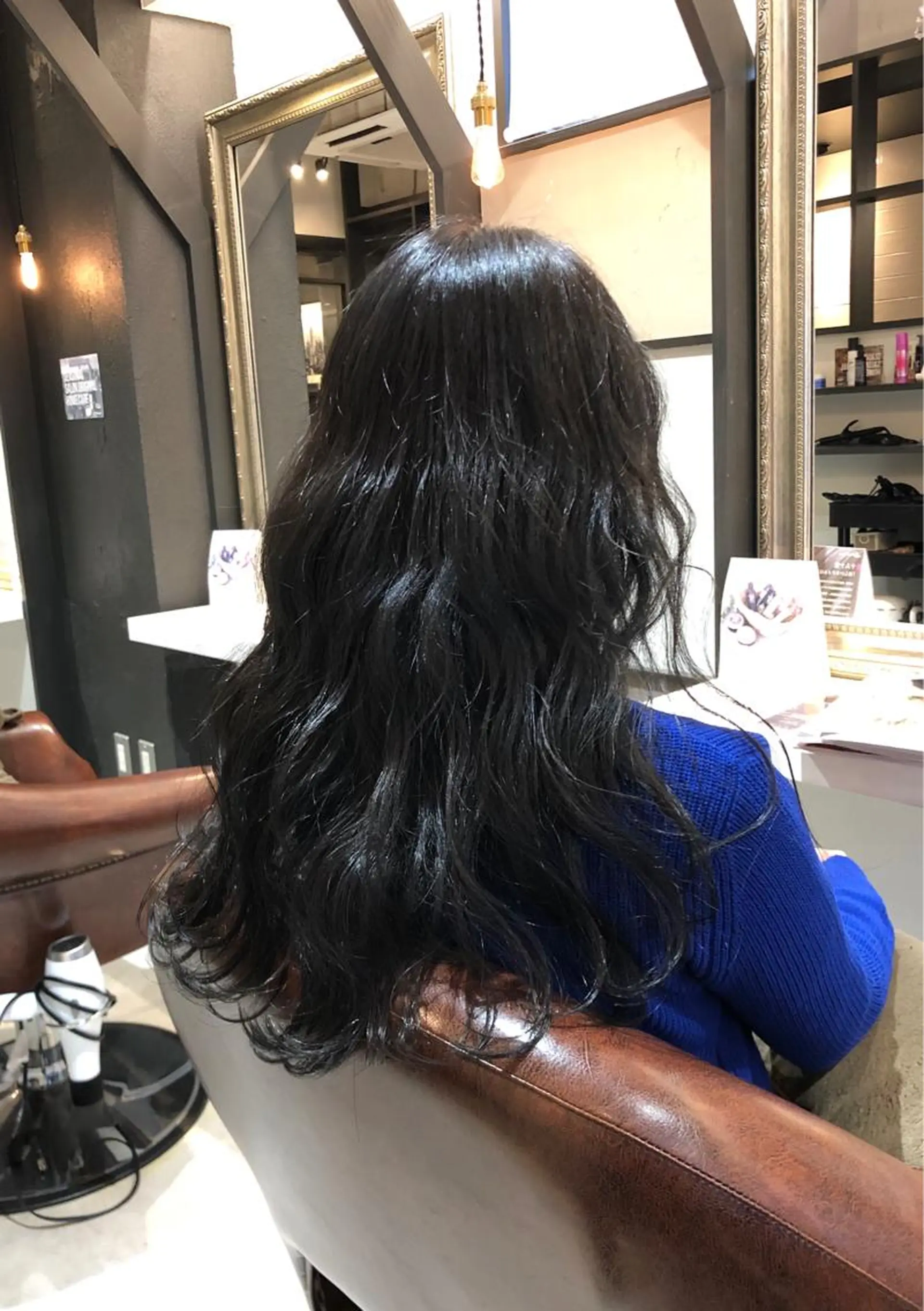 ロング カラー ネイビーカラー ヘアカラー トリートメント wavi hair所属・後藤 ユウキ/髪質改善🫧のヘアスタイル