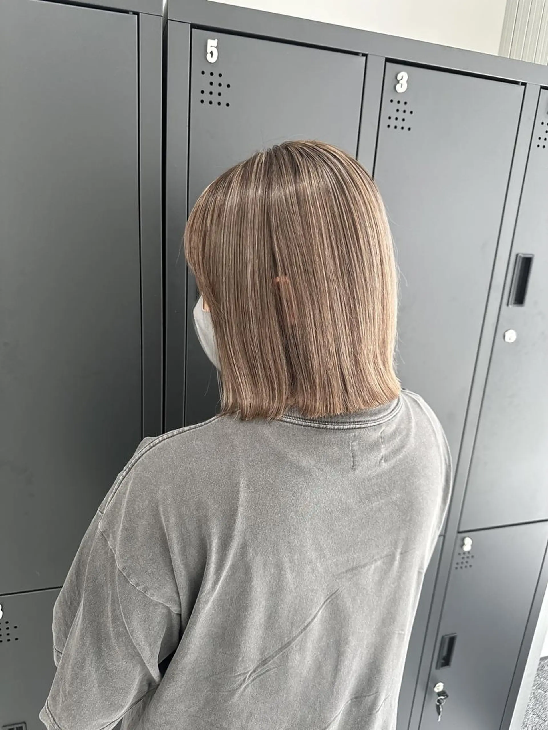 ミディアム ヘアカラー ピンクベージュ/新潟 万代/高橋桃葉🍑のヘアスタイル