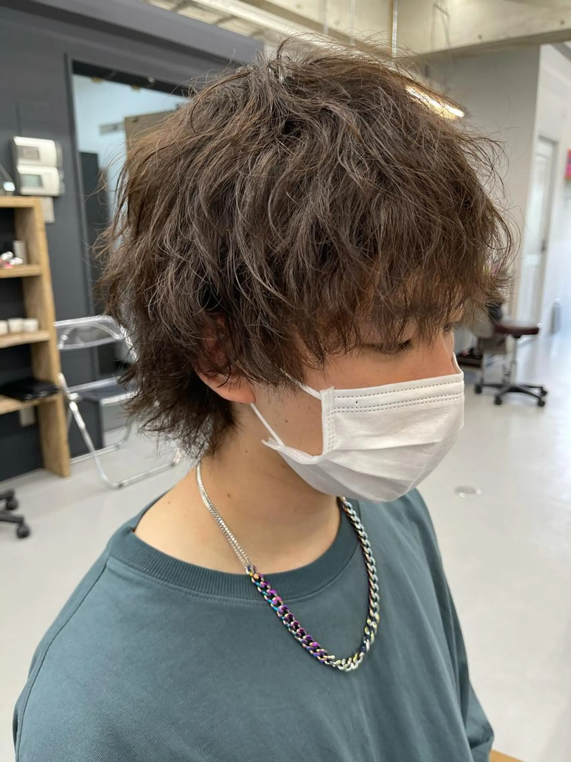 パーマ メンズ カット パーマ 森本裕/オーナー/ スパイラルパーマのヘアスタイル