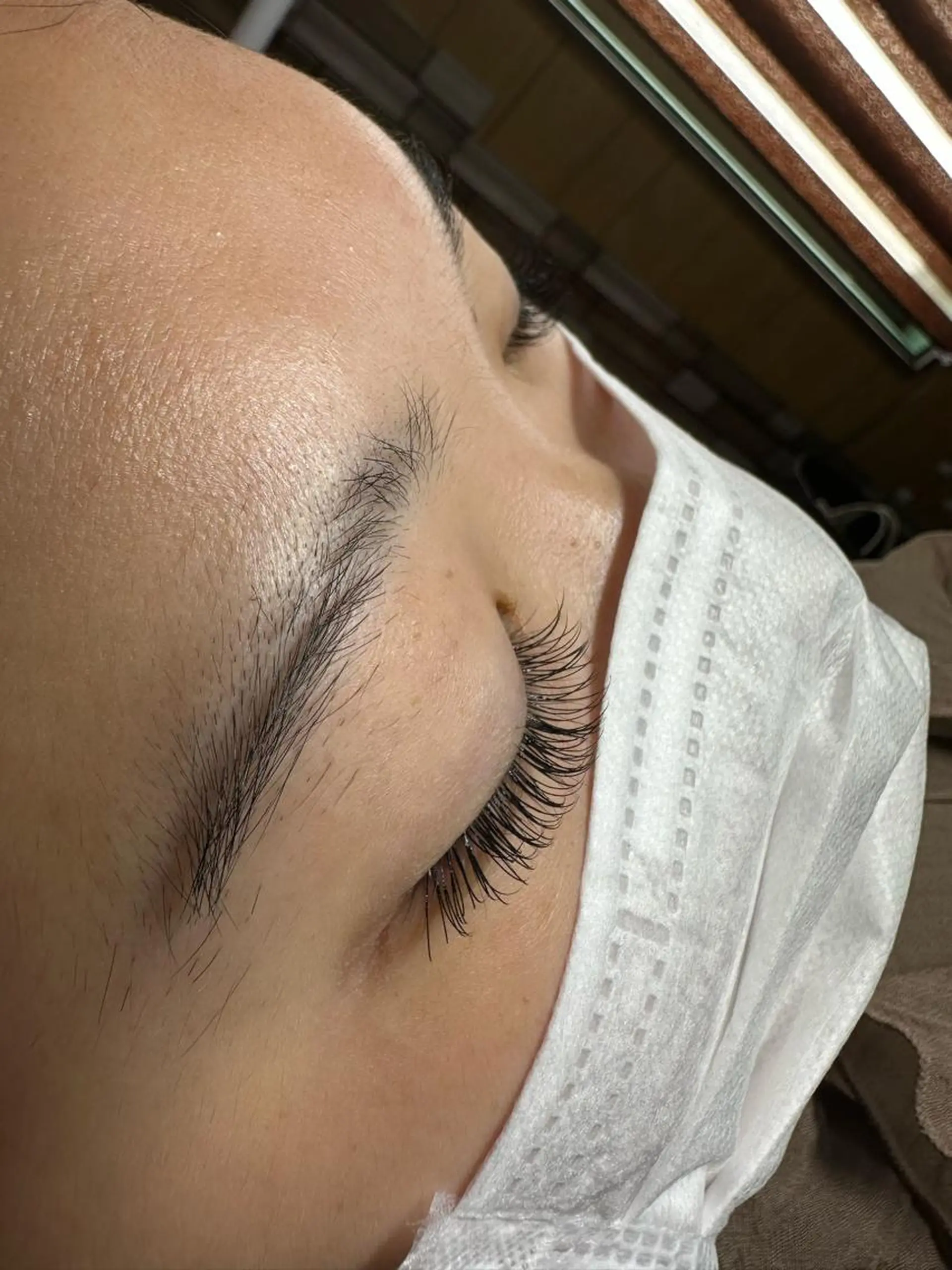 マツエク・マツパ フラットラッシュ 目尻長め ヘアプロデュースUP's所属・eyelash salonUP's林のマツエク・マツパデザイン