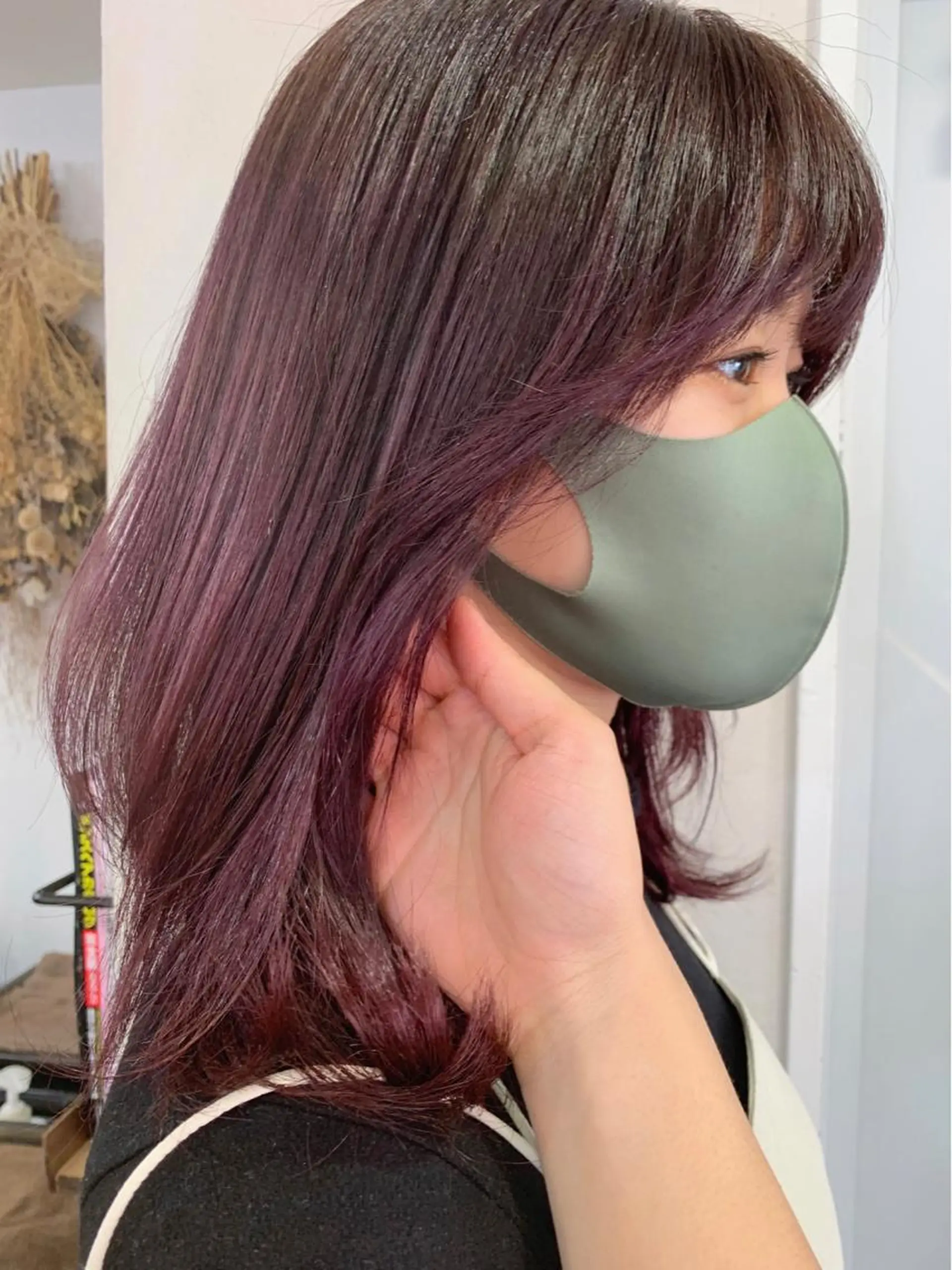 カラー レイヤーカット、 大人可愛い　中村美羅のヘアスタイル