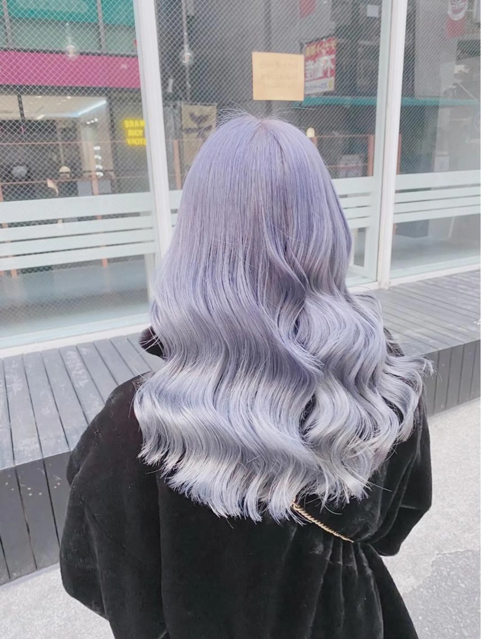 ロング ヘアカラー トリートメント ヘアセット メンズパーマ名人 TAKUMAのヘアスタイル