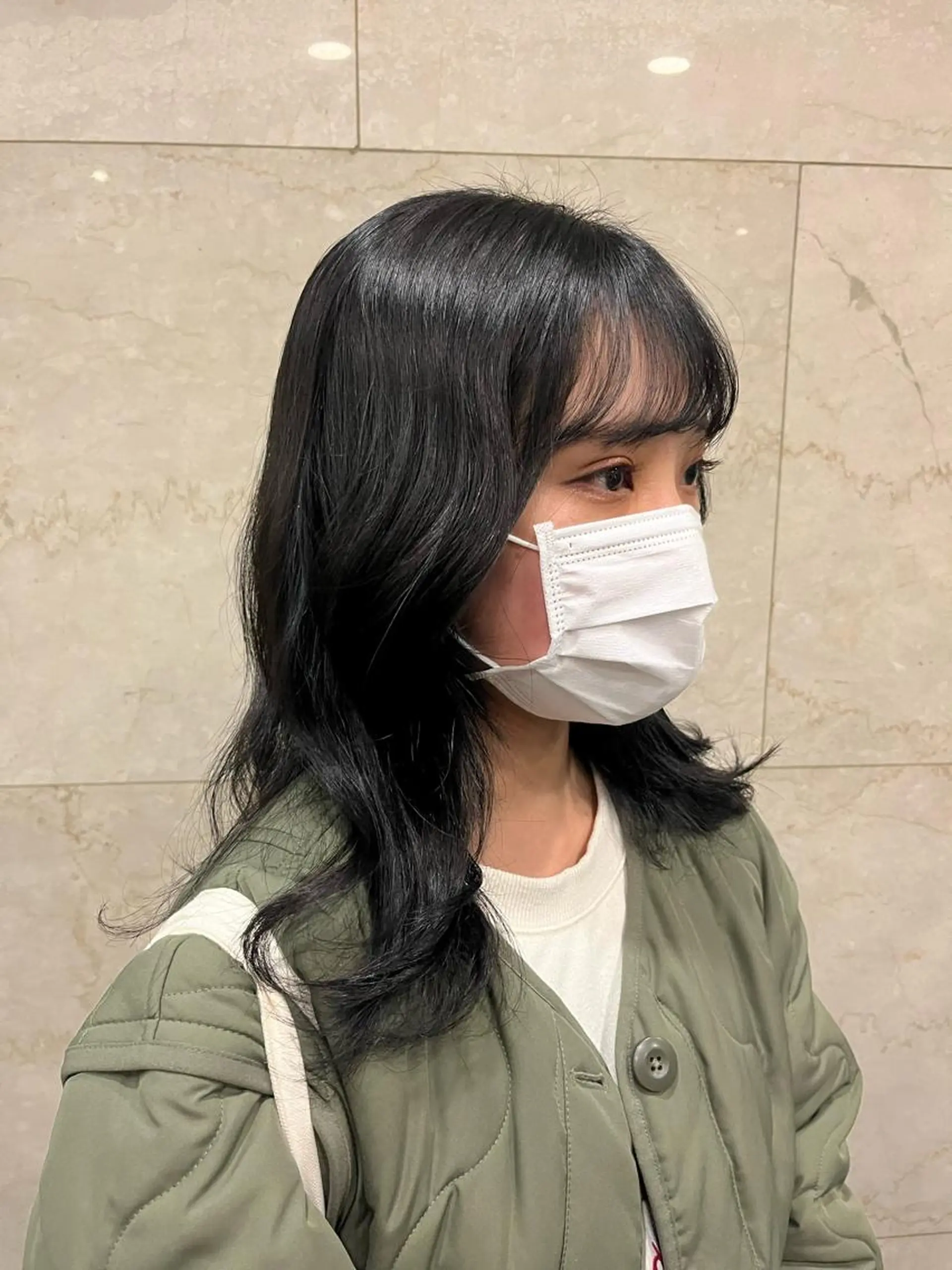 カラー こまつばらみお/レイ ヤー/ダブルカラーのヘアスタイル