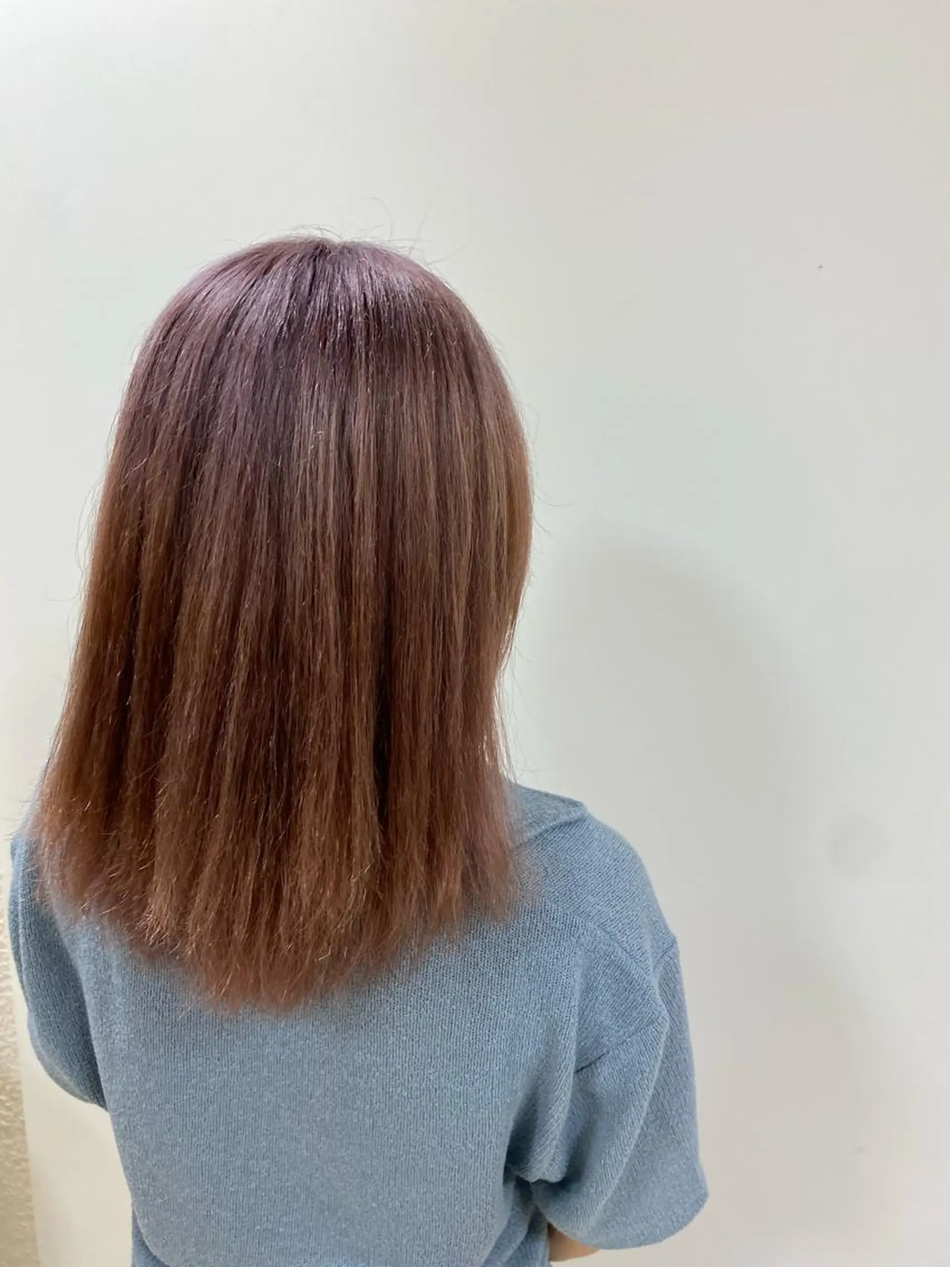 ミディアム カラー ベージュカラー ピンクカラー ピンクベージュ ヘアカラー トリートメント ヘアセット ハイトーン/ウルフ /レイヤー/坂野幸伸のヘアスタイル