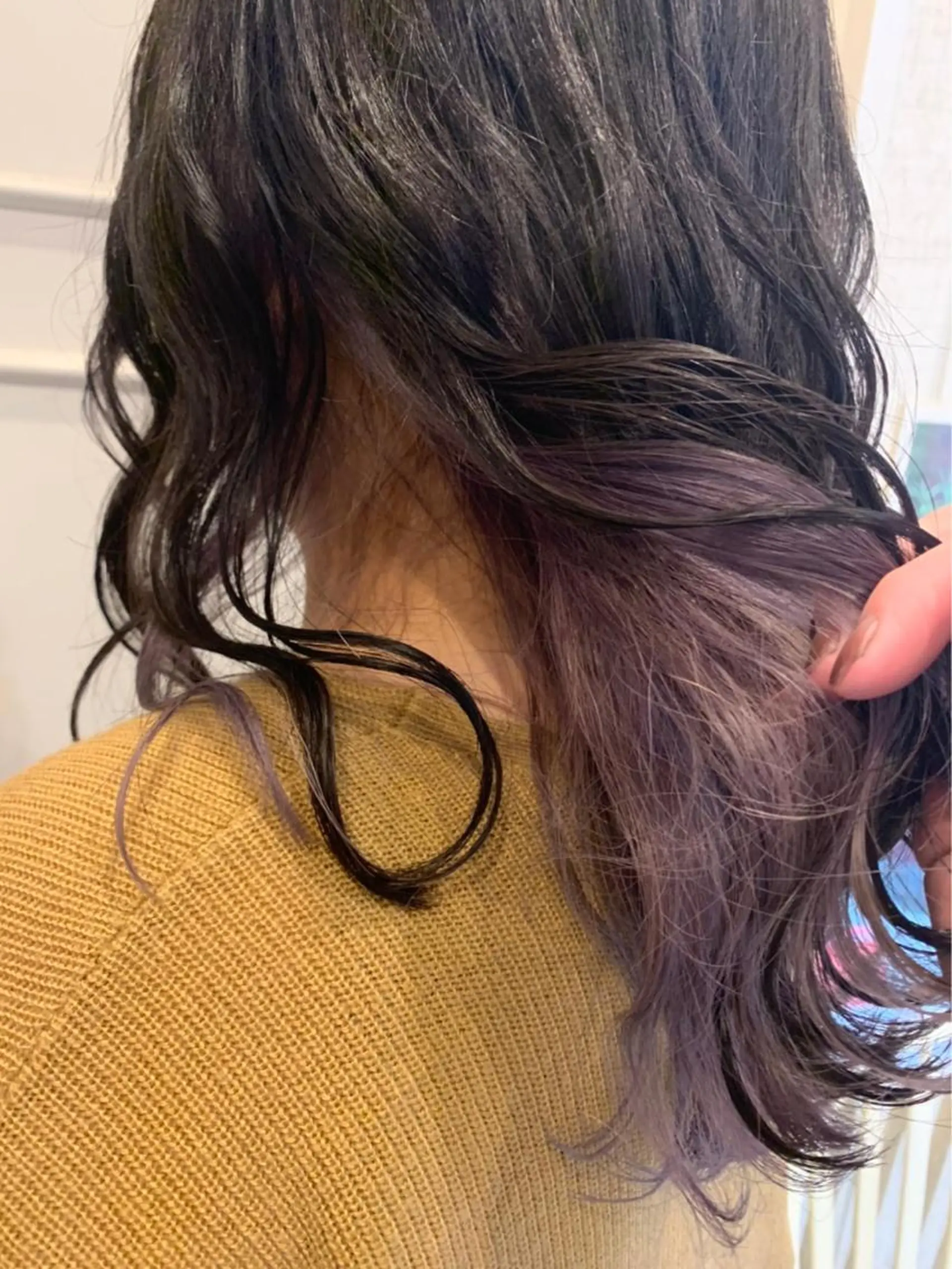 セミロング カラー パープルカラー 🫟Blanco🫟 Color&Careのヘアスタイル