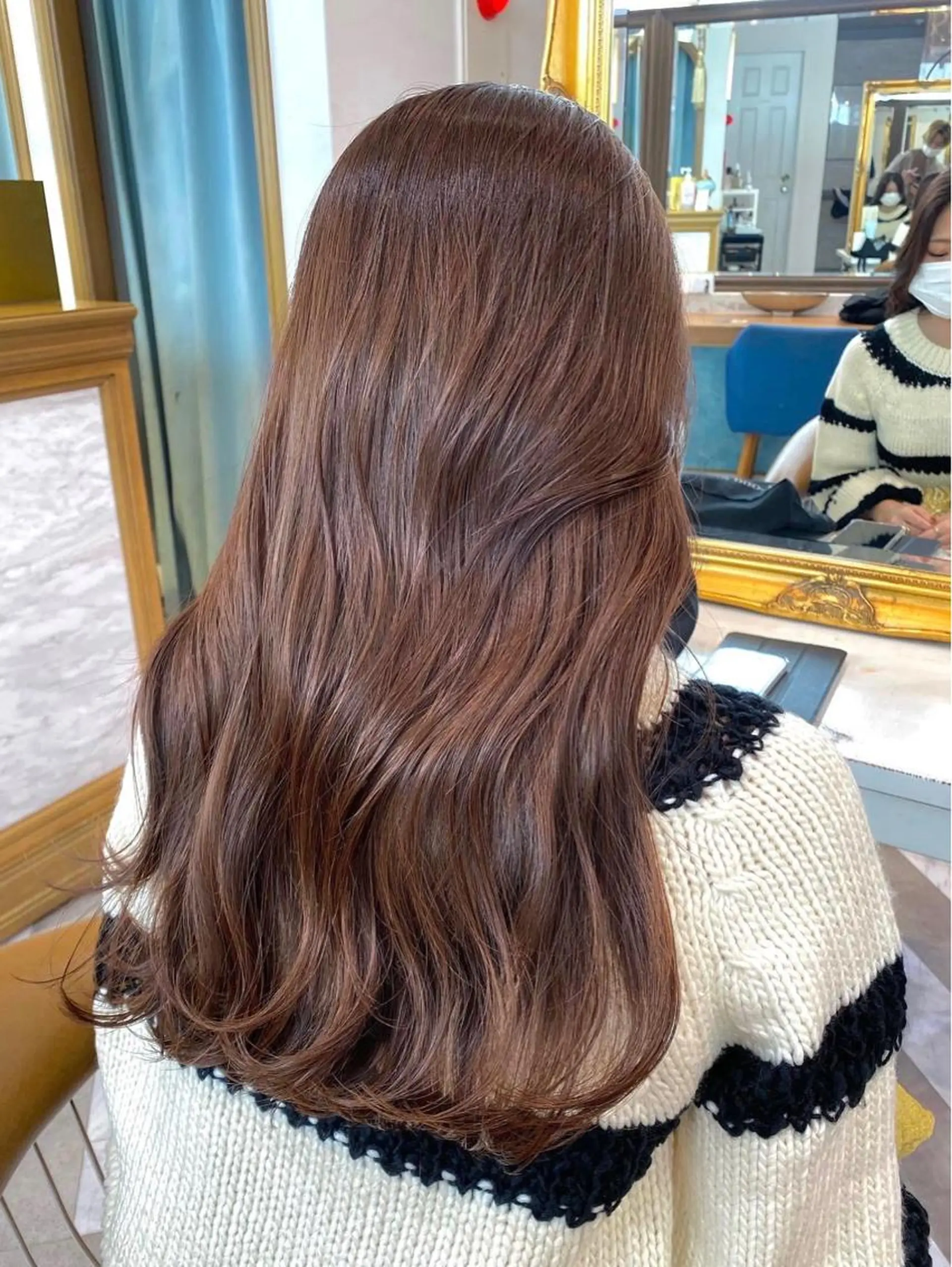 セミロング カラー カット ヘアカラー トリートメント レイヤーカット /透明感カラー西田のヘアスタイル