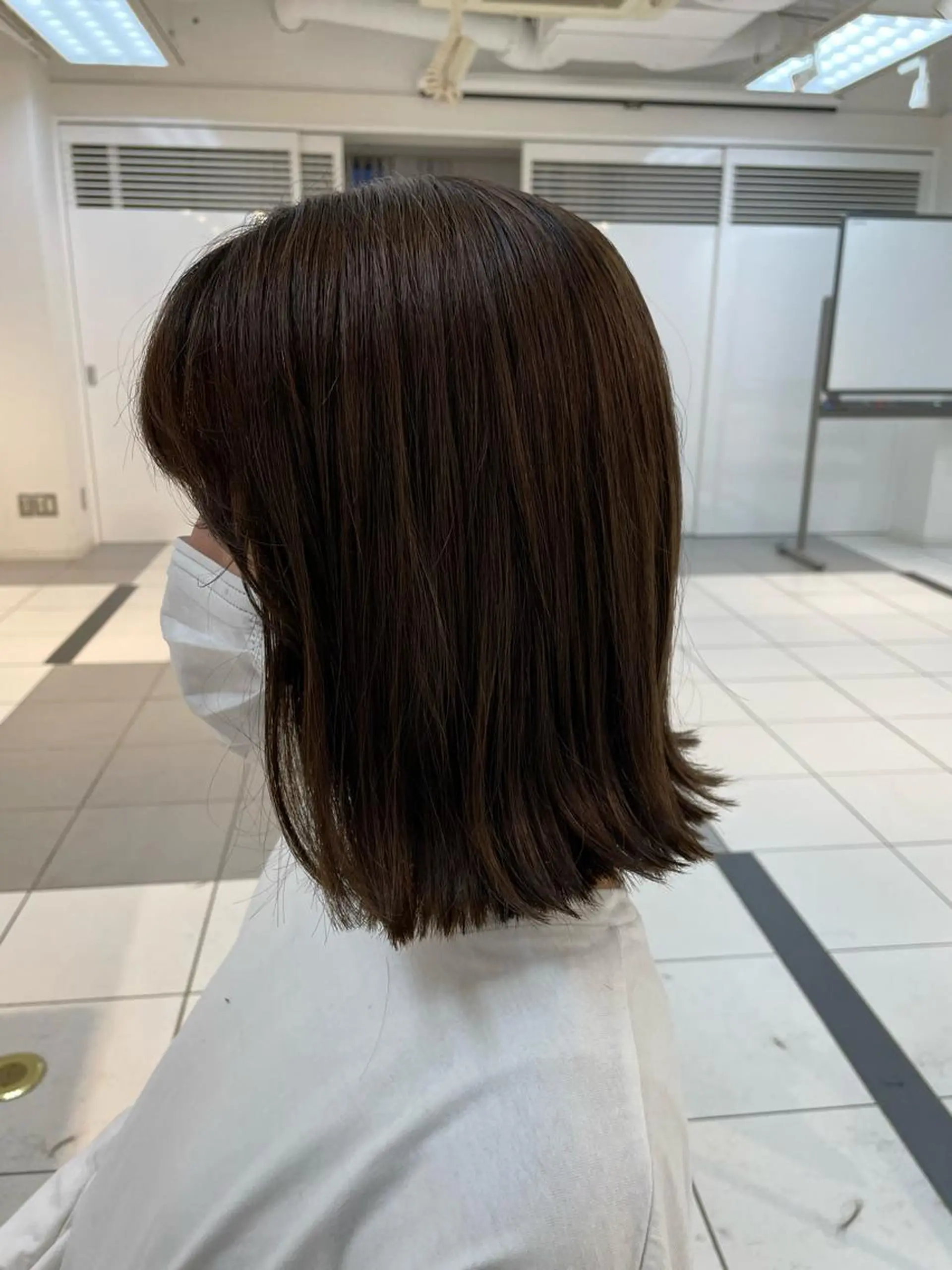 ミディアム 🐬脱白髪染めカラー 清水大世🐬のヘアスタイル