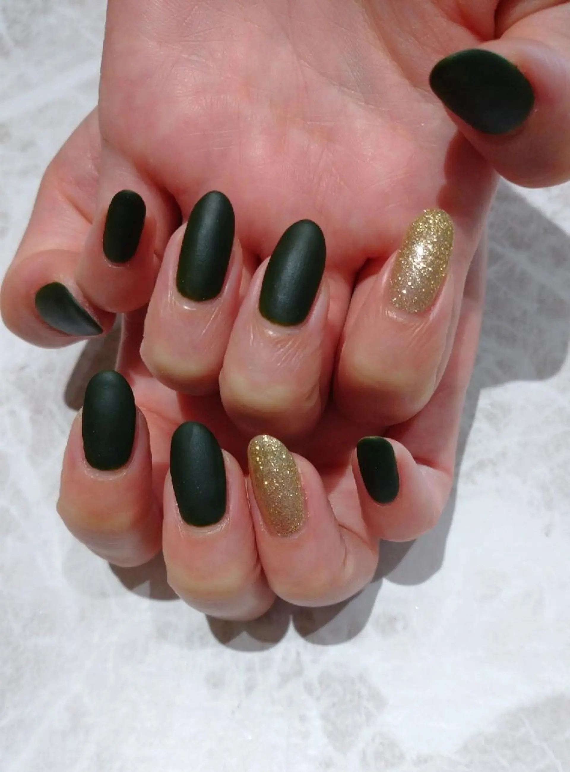 ネイル マットネイル ハンドネイル 會田 瑠衣のネイルデザイン