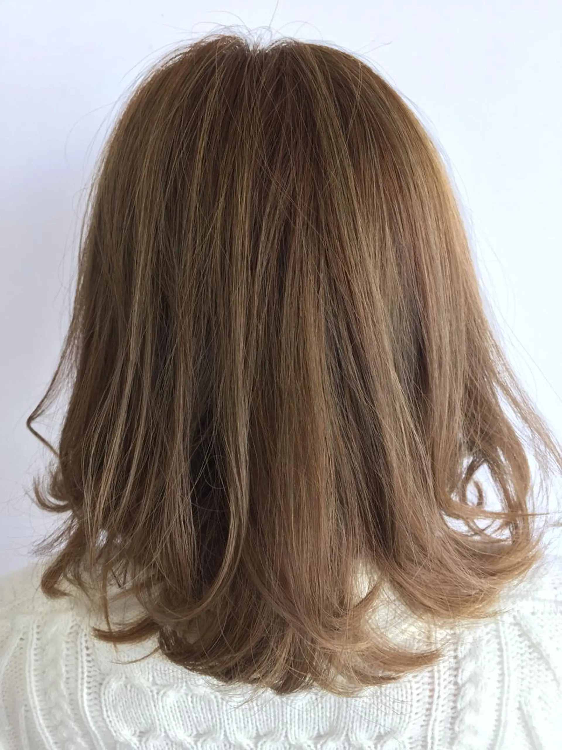 ミディアム ハイライト ヘアカラー トリートメント 溝口 和弘のヘアスタイル