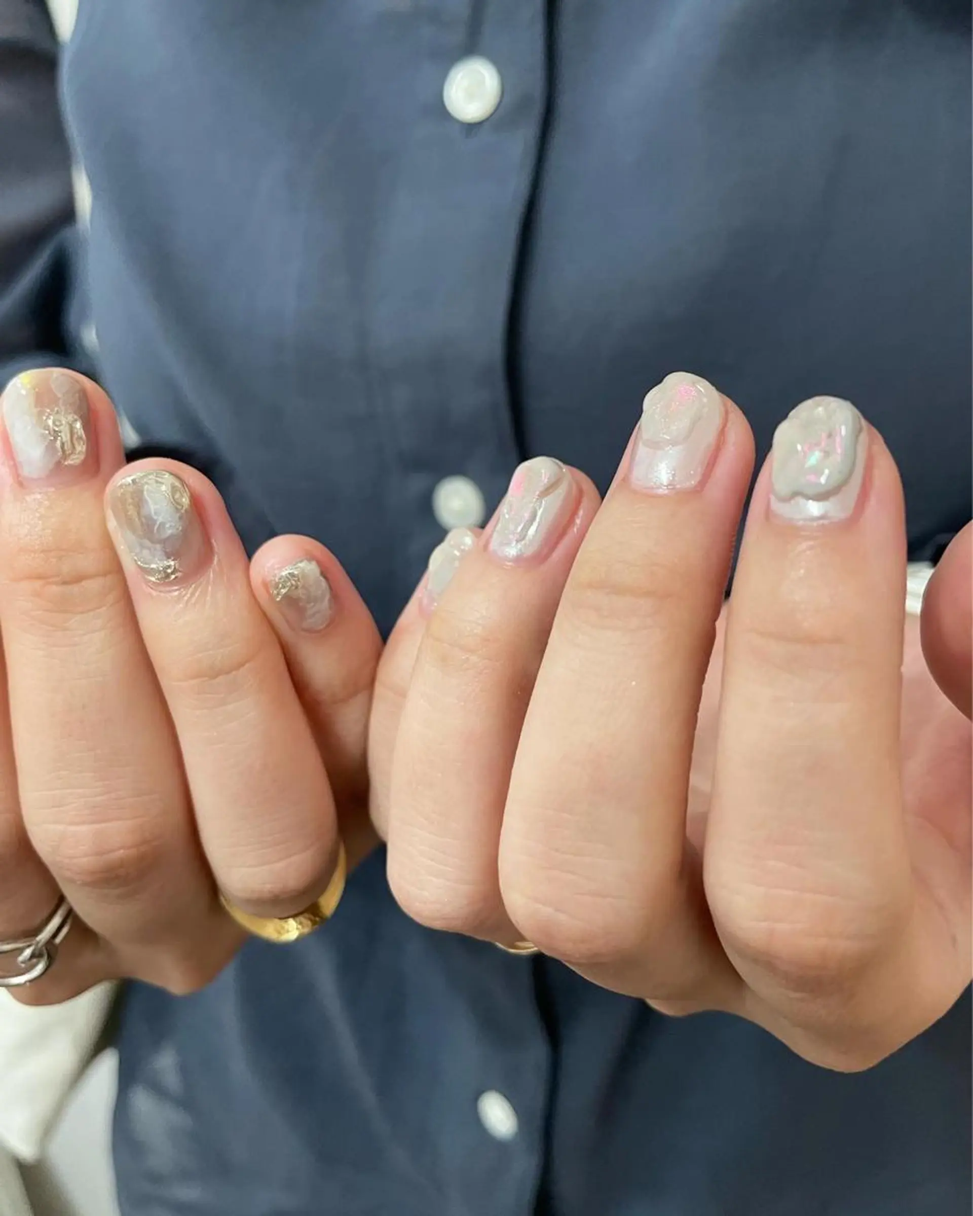 ネイル ハンドネイル フットネイル kiii.__ ✴︎*のネイルデザイン