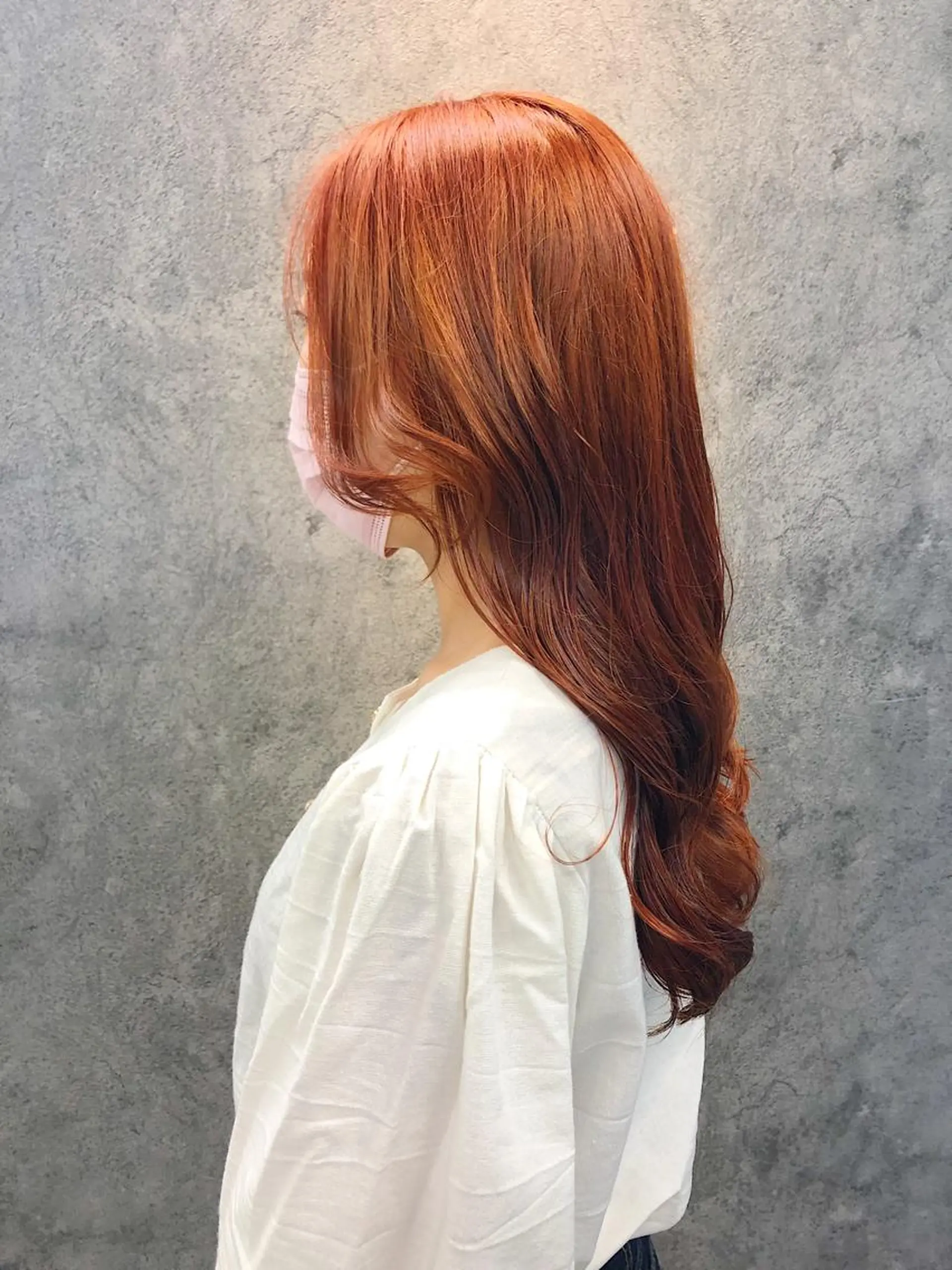 セミロング 韓国風ヘア カット ヘアカラー トリートメント 所渉/韓国レイヤー /ウルフカットのヘアスタイル