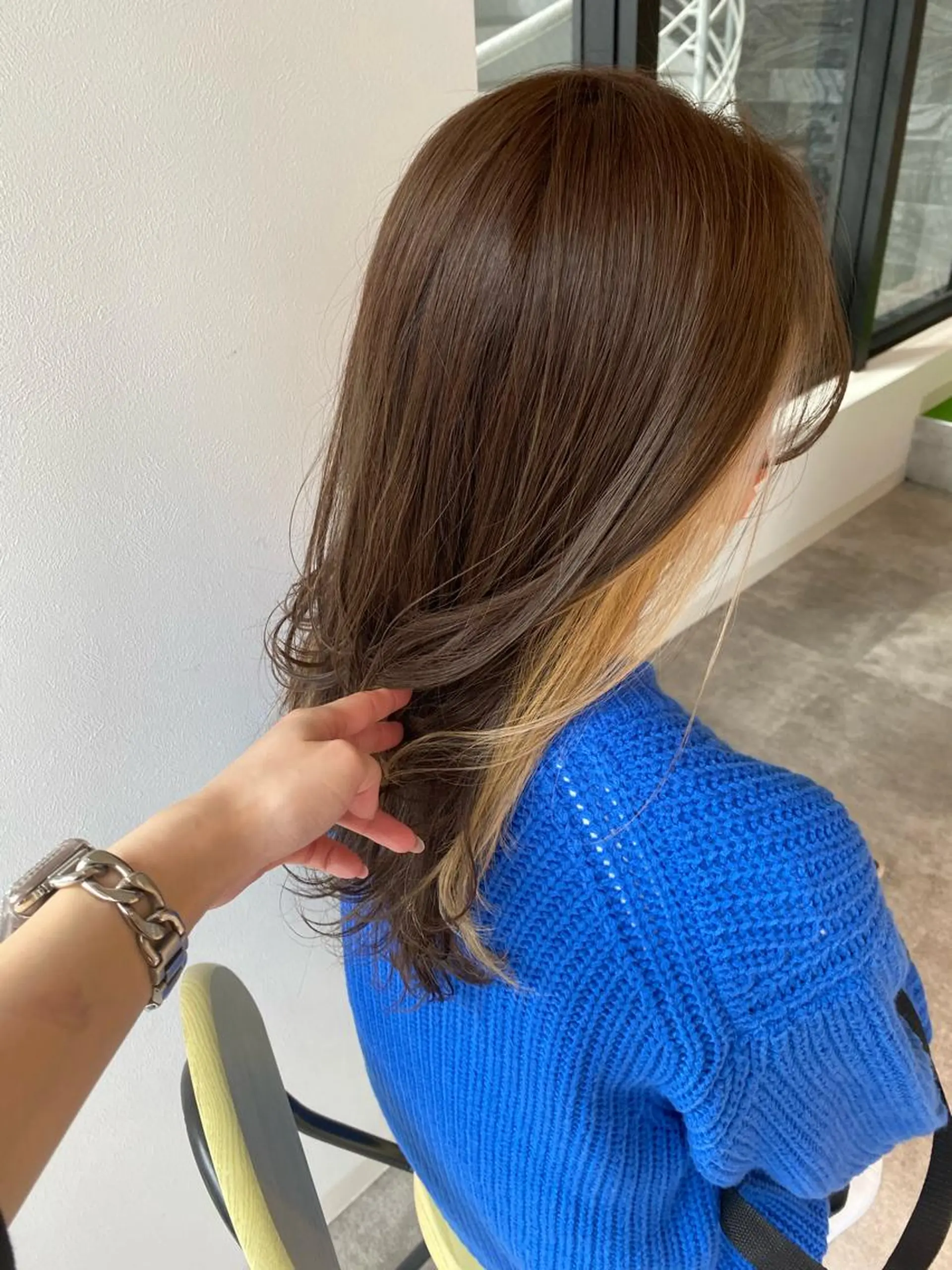 カラー イヤリングカラー カット ヘアカラー オスズ 🎀´-のヘアスタイル