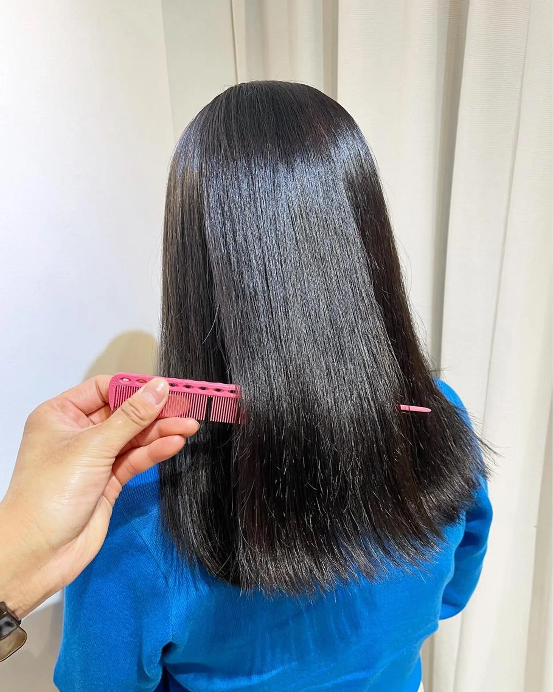 ミディアム カラー パーマ アクアカラー ブリーチ ケアカラー 髪質改善 韓国風ヘア カット ヘアカラー トリートメント ヘッドスパ eins.hair所属・過去一の柔髪ヘア 🌿einshairのヘアスタイル