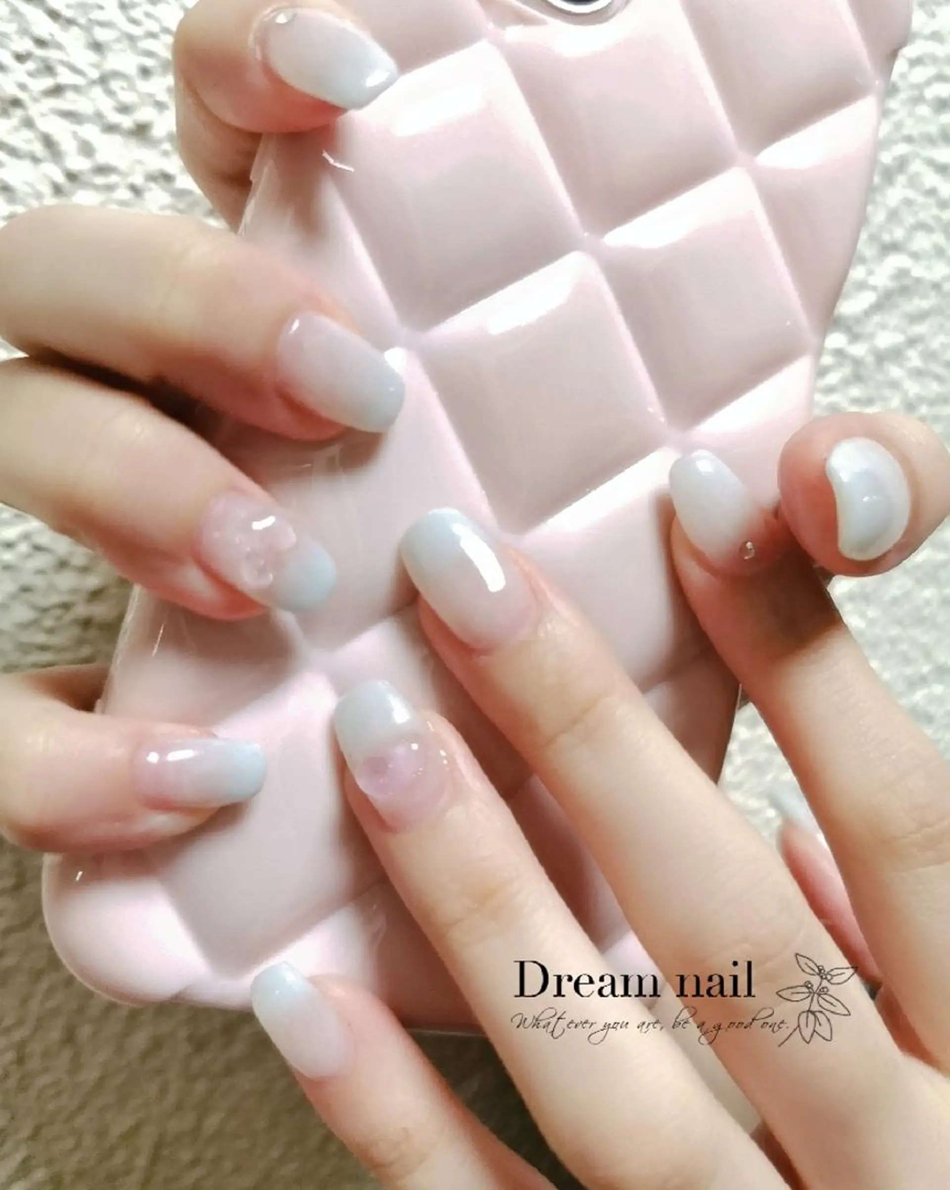 ネイル ネイリストゆか💅 長さだし、深爪矯正のネイルデザイン