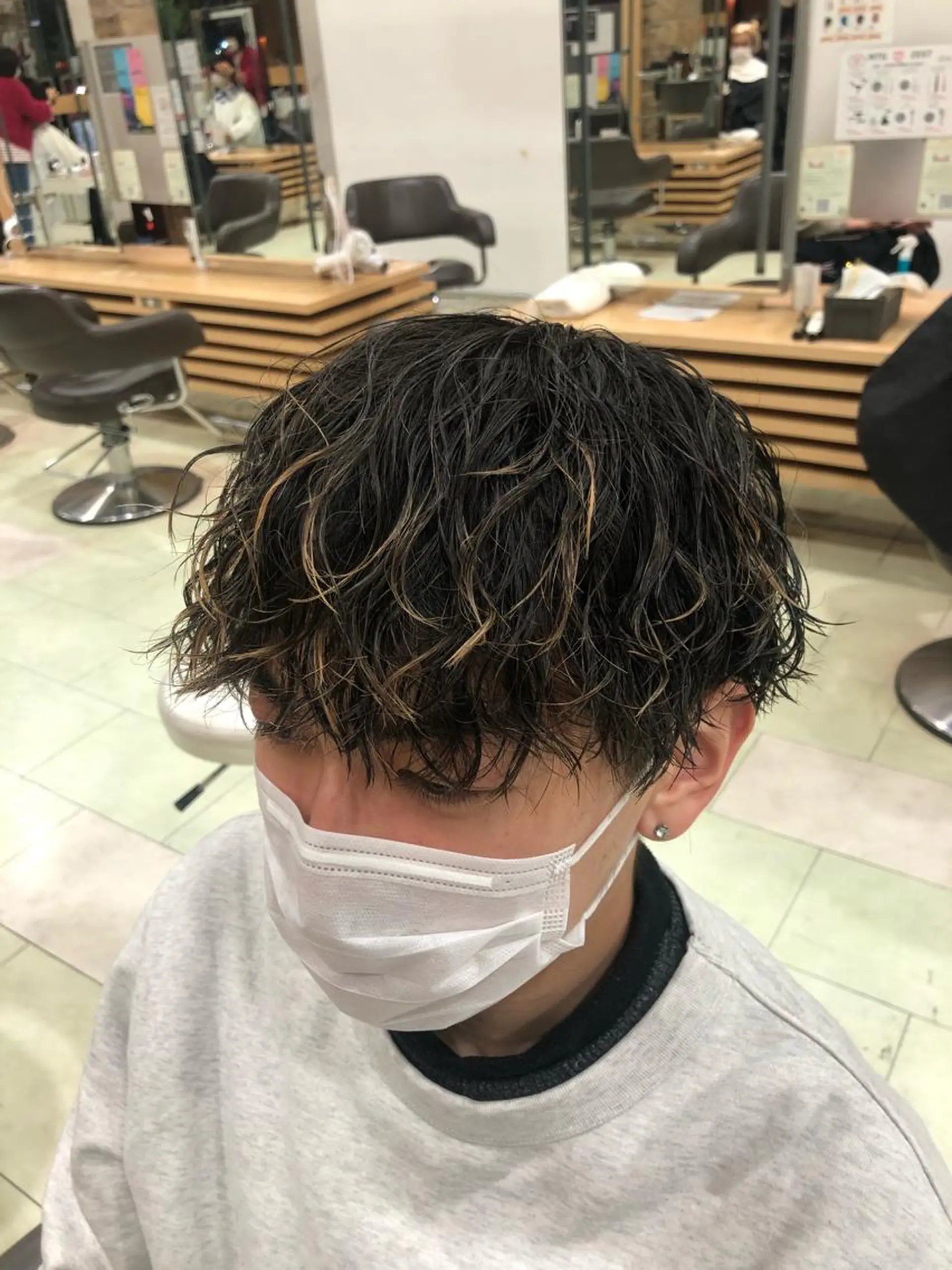 パーマ メンズ カット パーマ ヘアセット シェアサロンJAM吉祥寺所属・メンズ特化 古賀陸斗のヘアスタイル