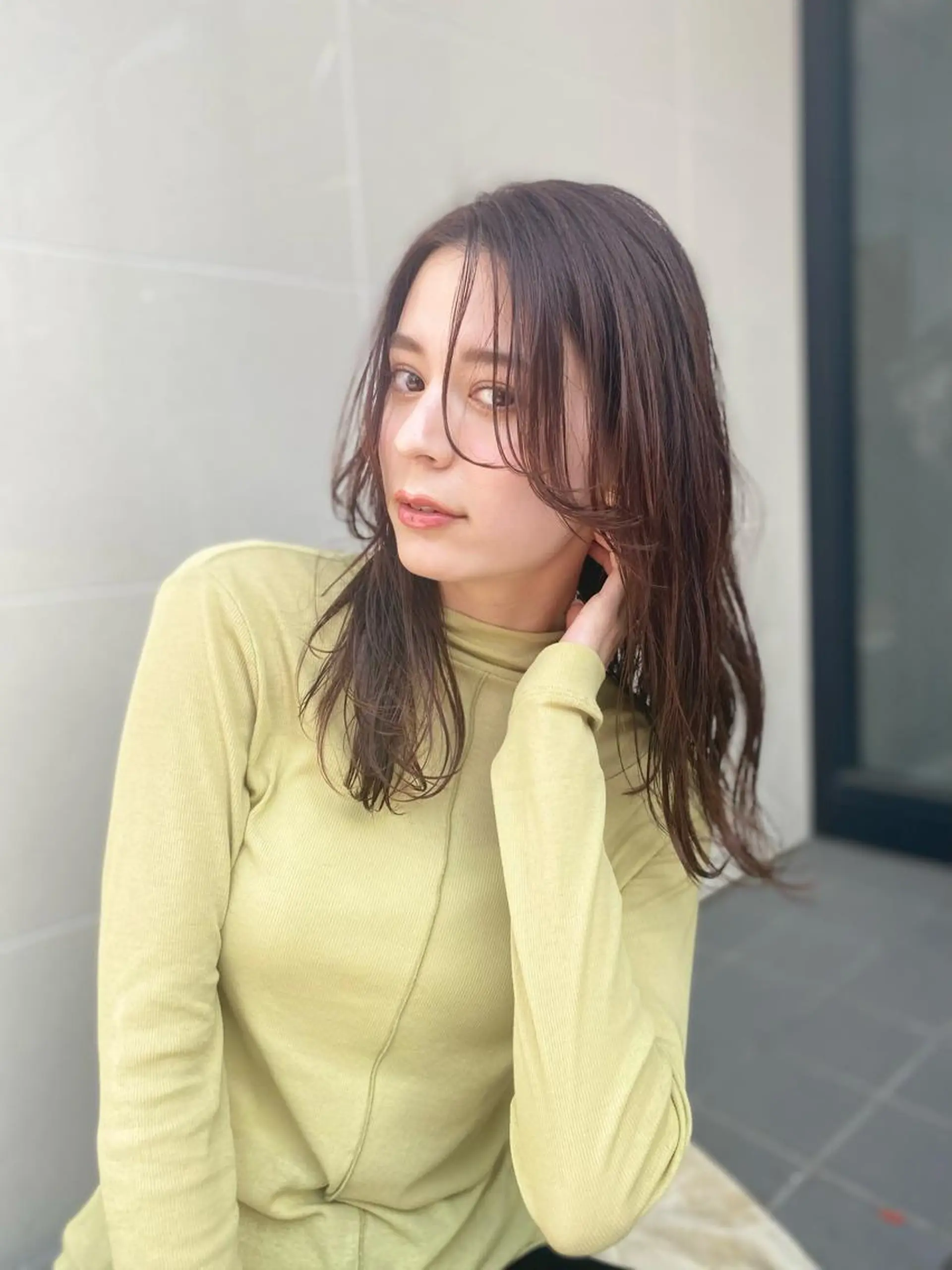 ロング カラー レイヤーカット ヘアカラー opus 店長大和 レイヤー/赤み消しのヘアスタイル