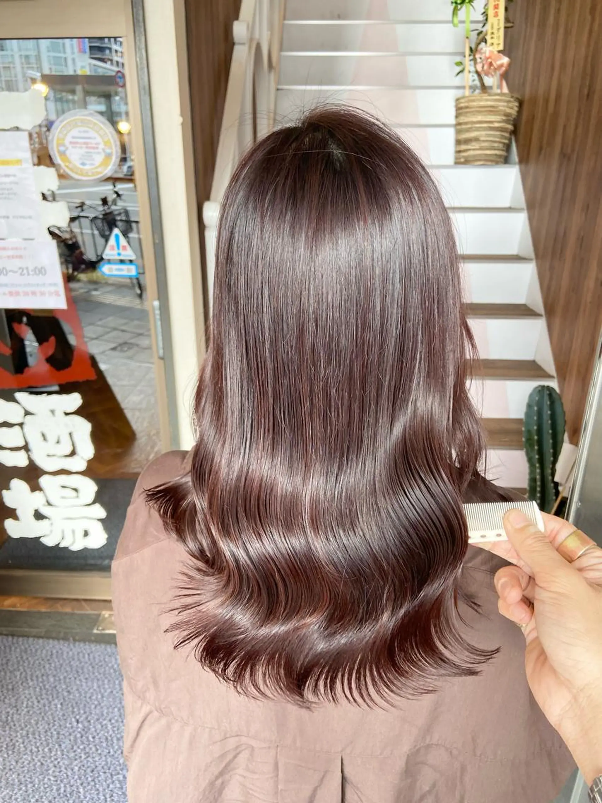 セミロング カラー アクアカラー ダブルカラー グラデーションカラー ハイライトカラー イルミナカラー カット ヘアカラー トリートメント 韓国/色気/レイヤー /avance天王寺のヘアスタイル