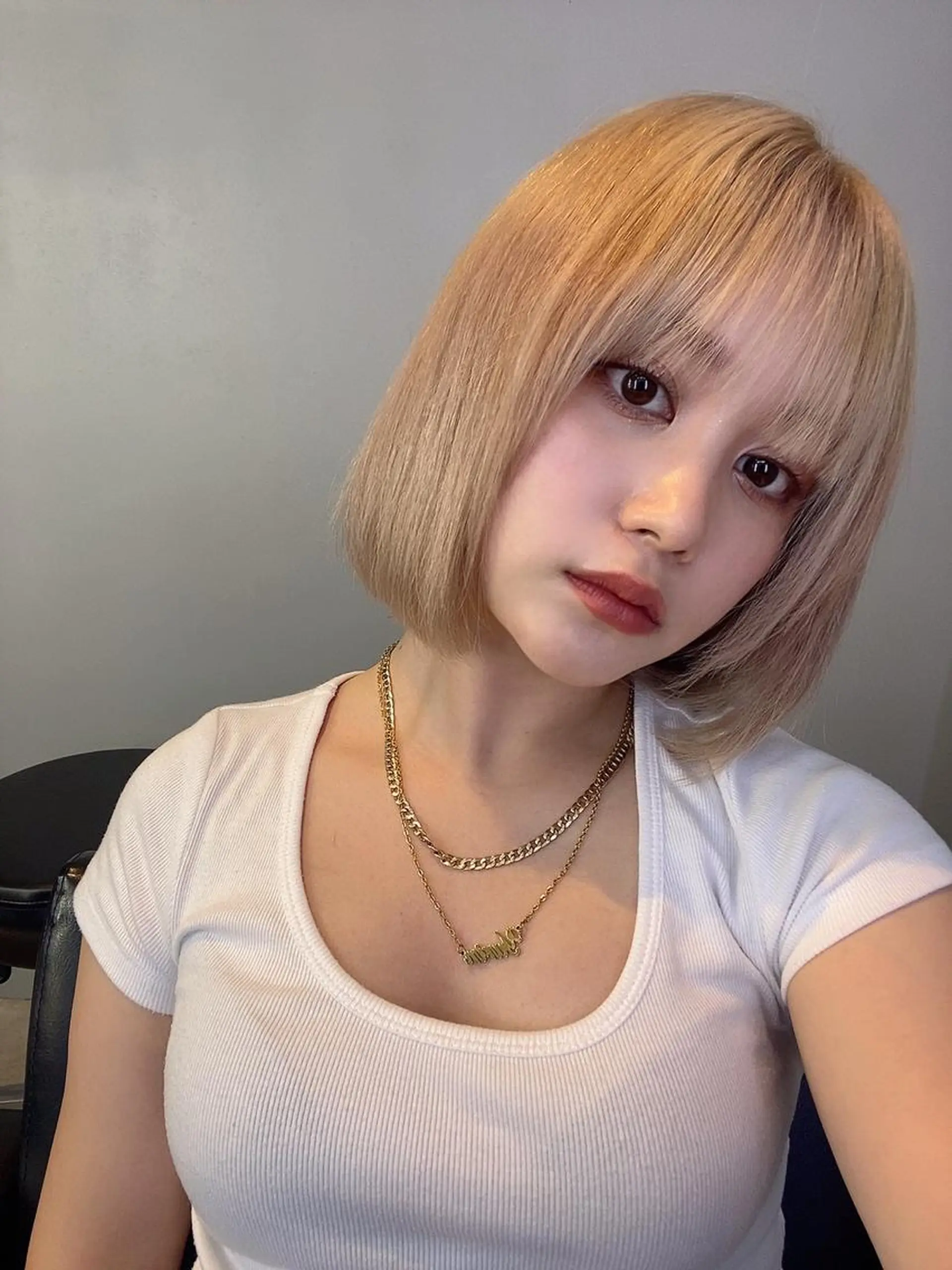 ショート カラー ヘアアレンジ 結婚式・ブライダル アッシュ アッシュブラウン バレイヤージュ ベージュカラー カット ヘアカラー トリートメント 韓国風×透明感カラー 髪質改善オタベシンヤのヘアスタイル