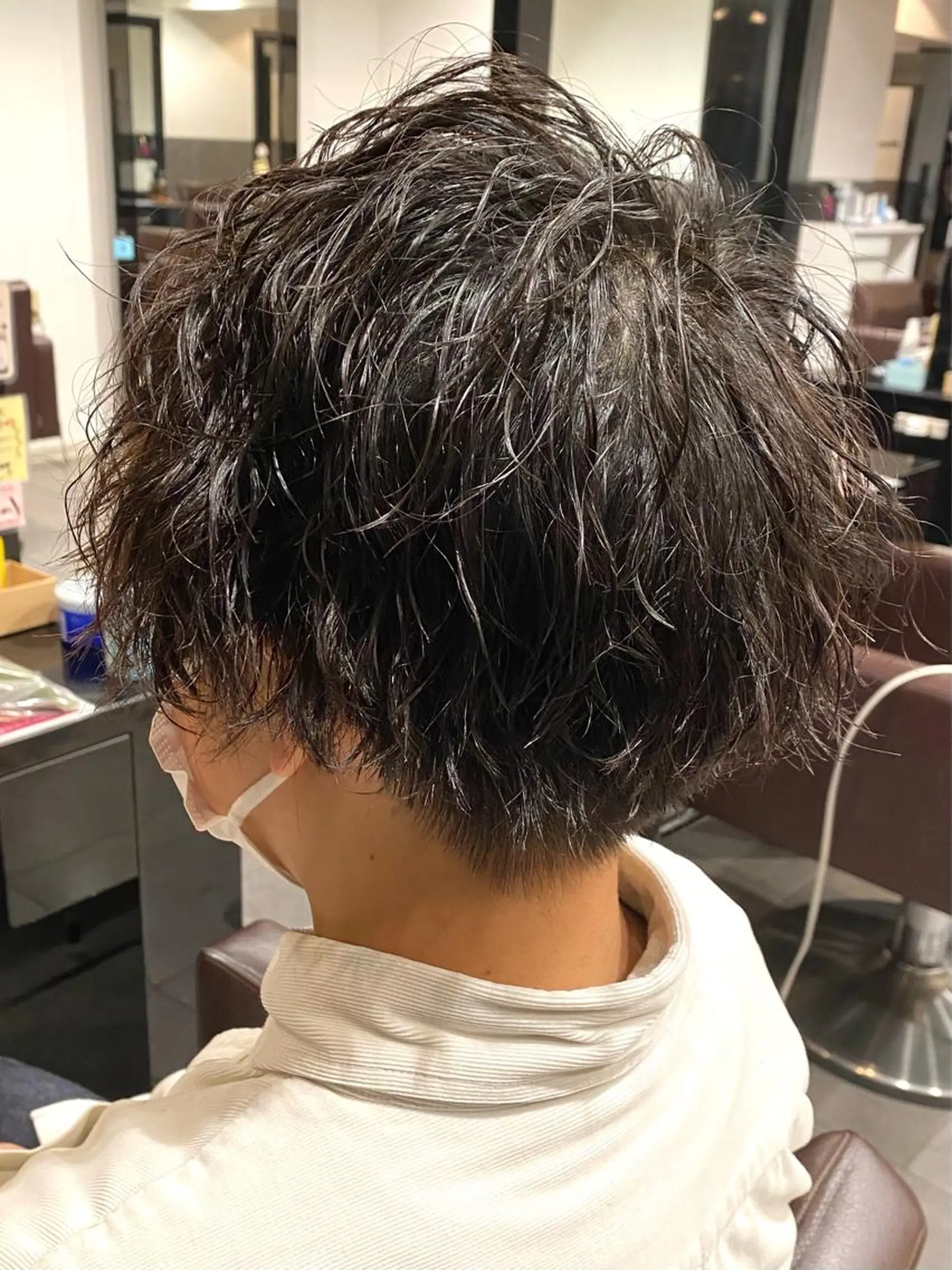 パーマ メンズ カット パーマ ⭕️メンズパーマ⭕️ 山口　裕太郎のヘアスタイル