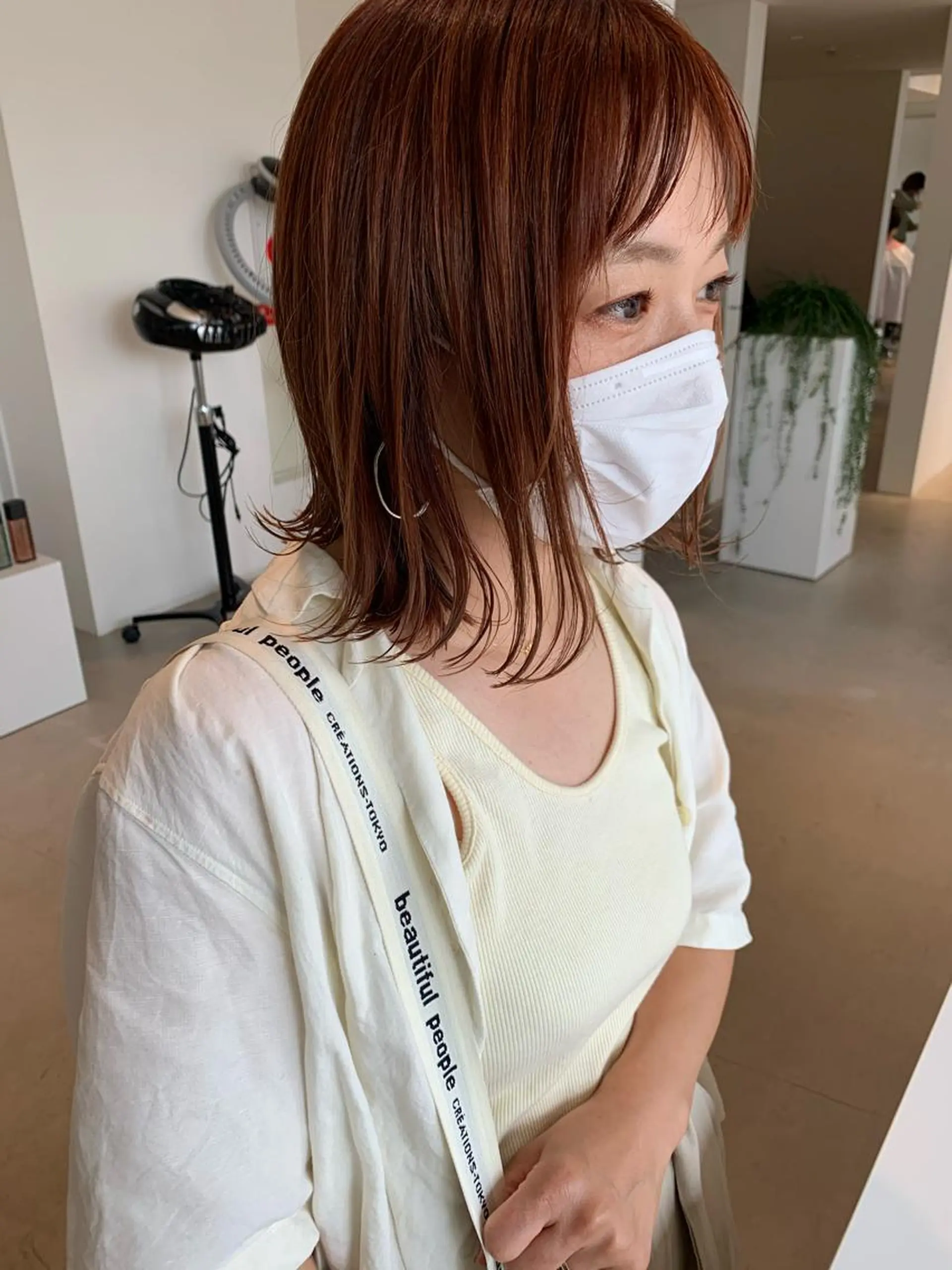 ミディアム カラー カット ヘアカラー トリートメント ANY／SUE 千葉パーマのヘアスタイル