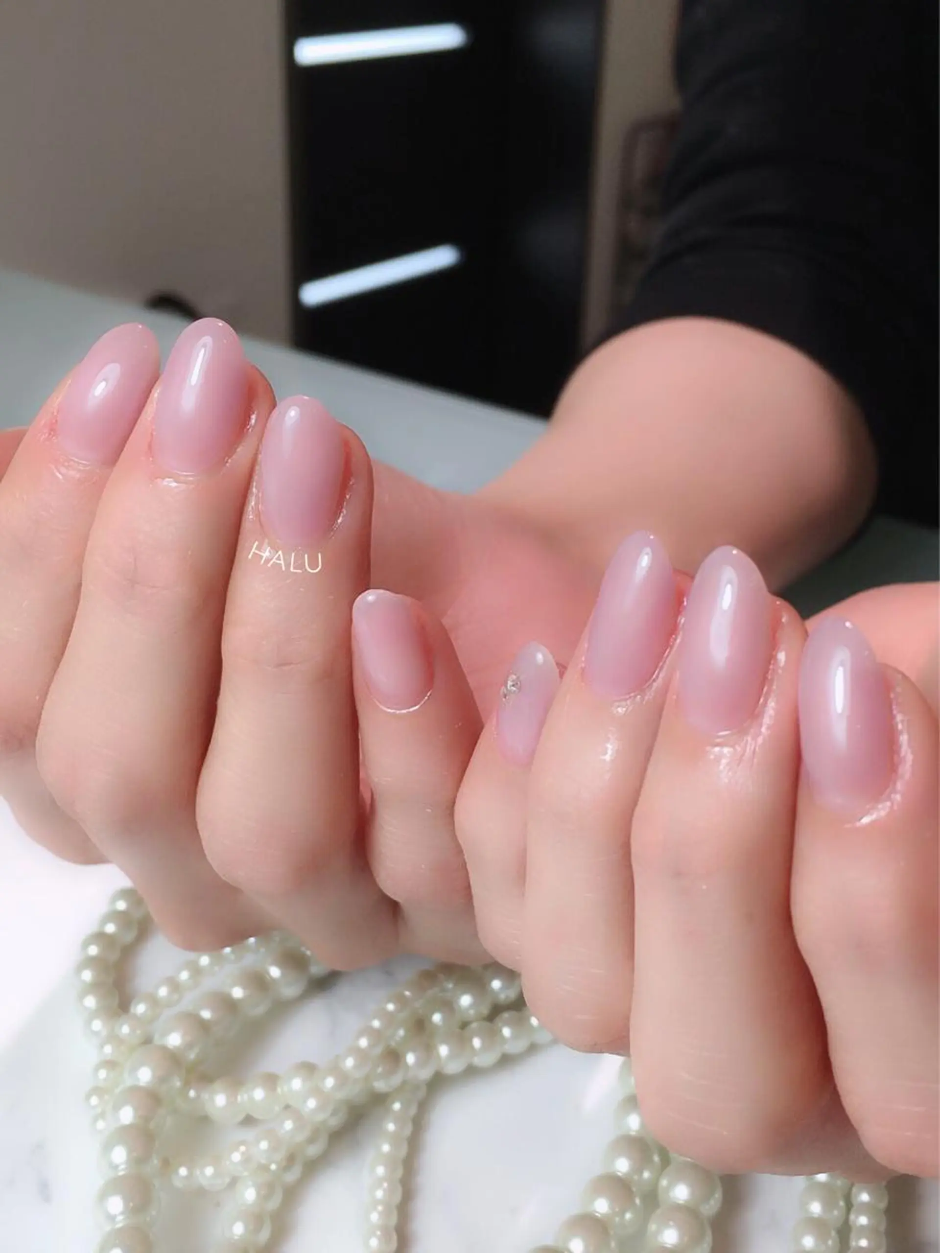 ネイル ニュアンスネイル パープル HALU ハルのネイルデザイン