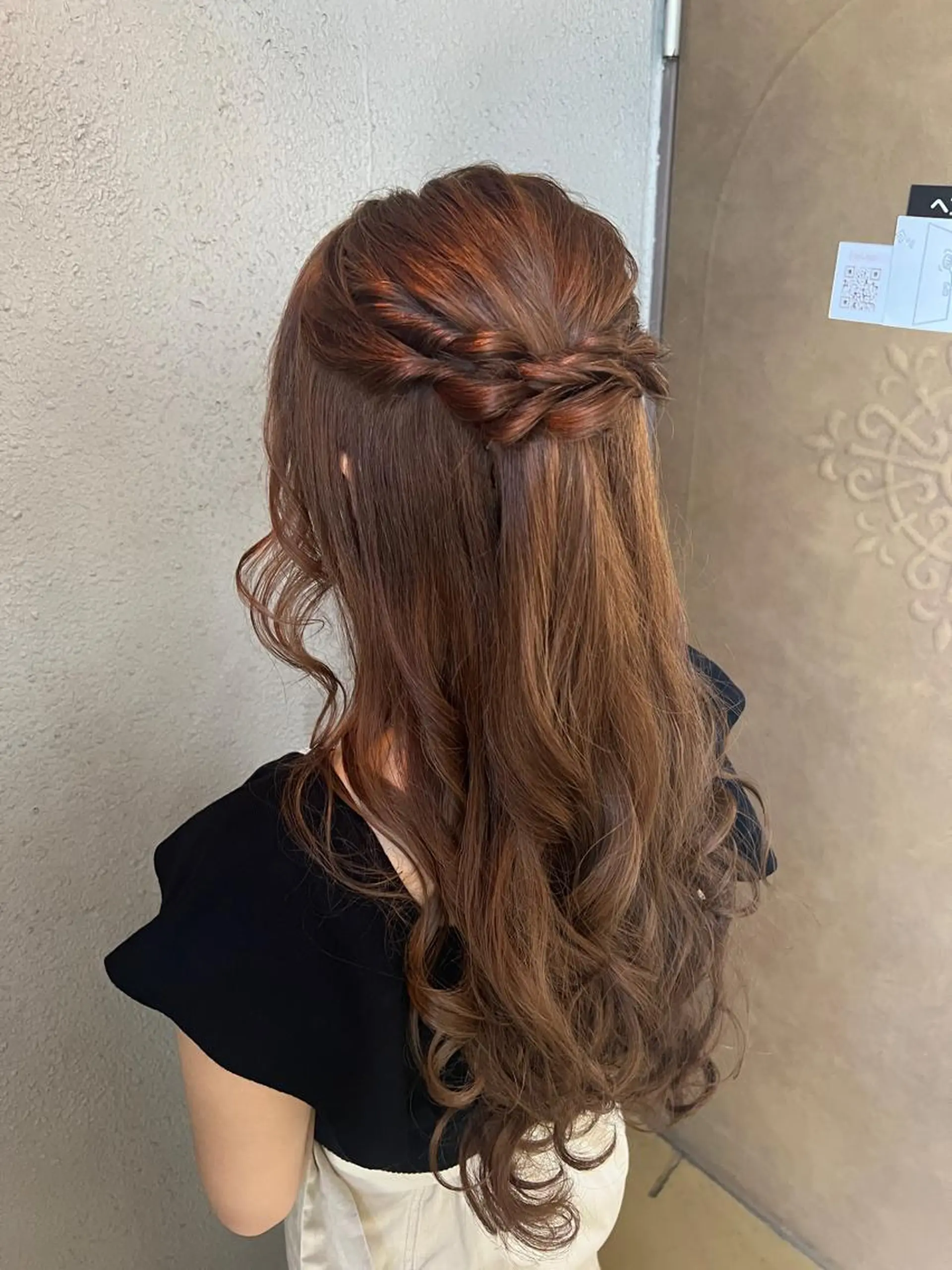 ロング ヘアアレンジ ハーフアップ 山室 敬義のヘアスタイル