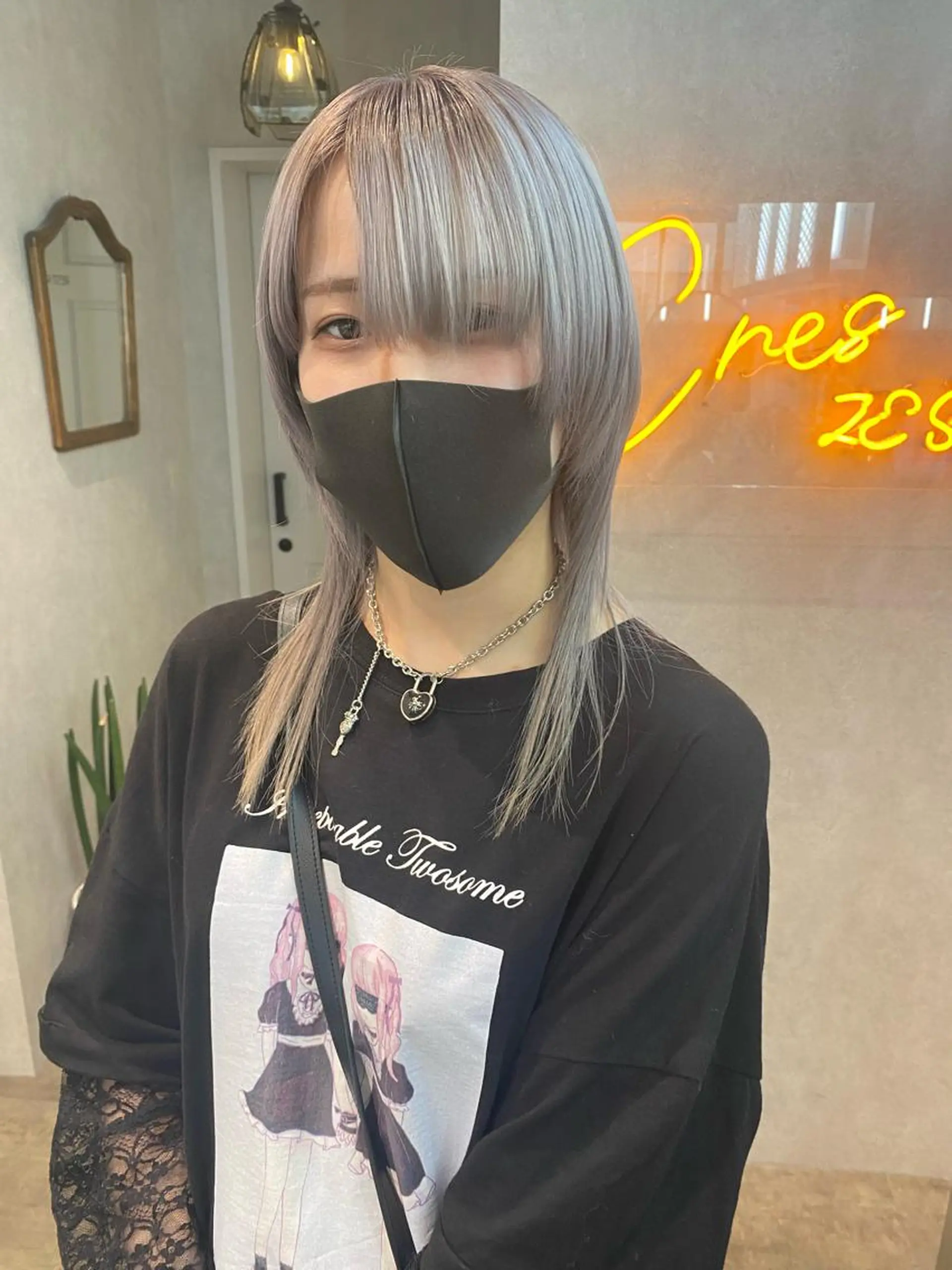 セミロング カラー ヘアアレンジ XENA表参道 MIKUのヘアスタイル