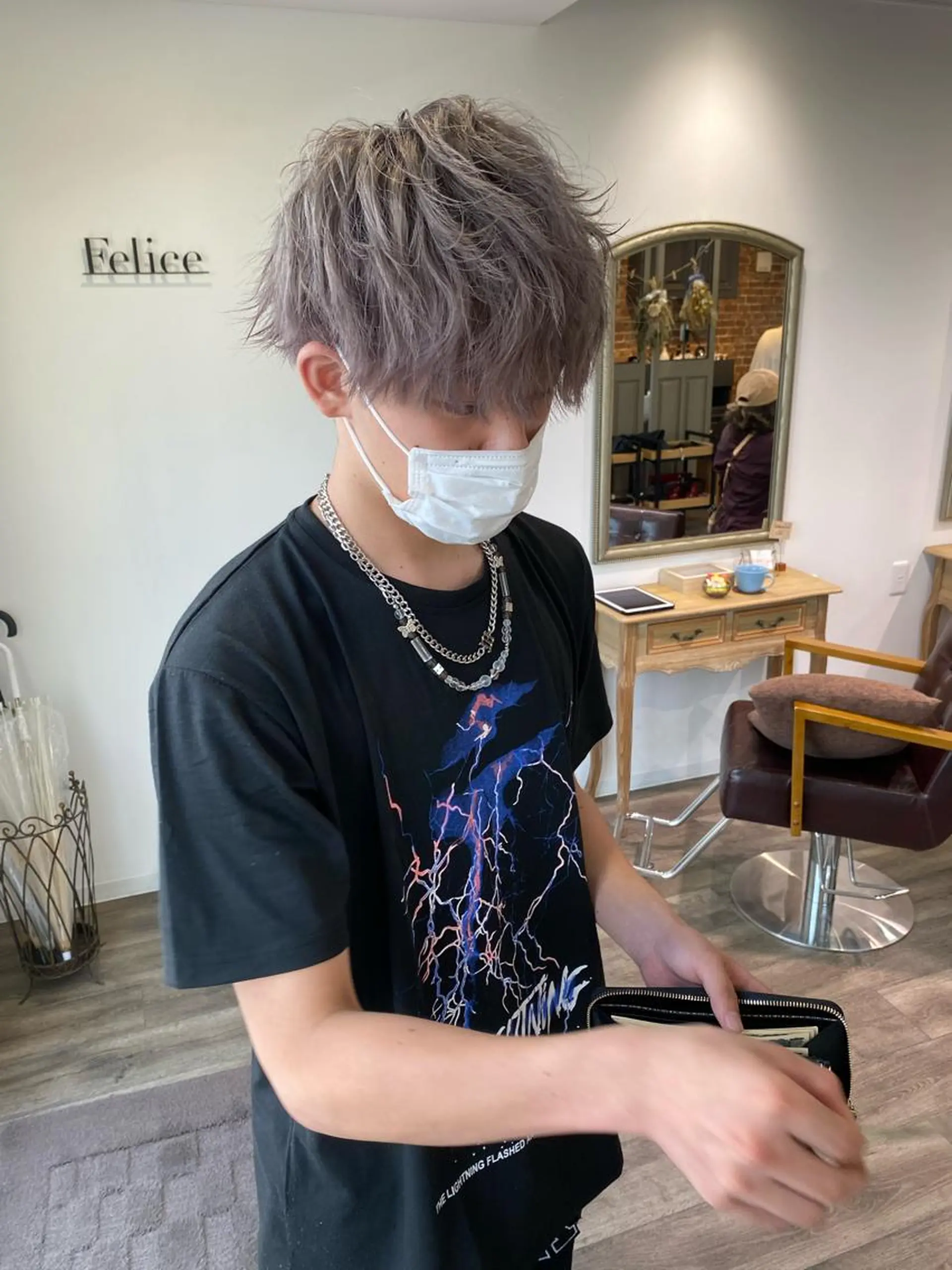 メンズ カット ヘアカラー トリートメント 粕川 達哉のヘアスタイル