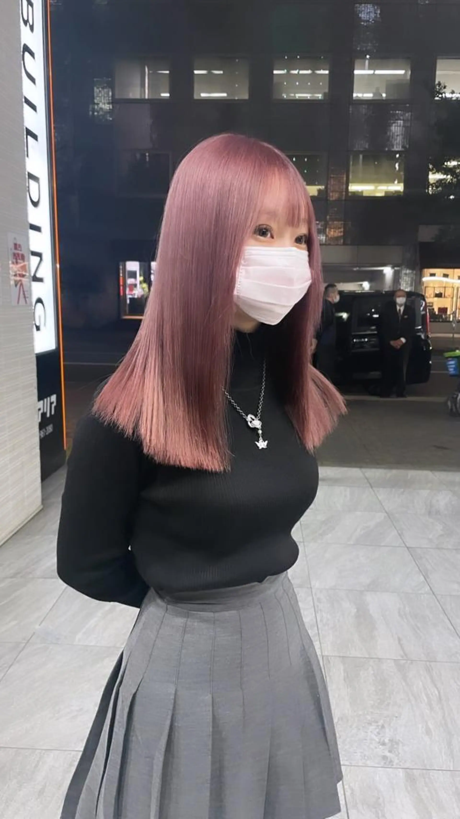 ロング カラー ベージュカラー ブリーチ ケアブリーチ ピンクカラー ピンクベージュ MONIQA【モニカ】所属・名古屋ハイトーン/ 🐶ブリーチ専門店のヘアスタイル