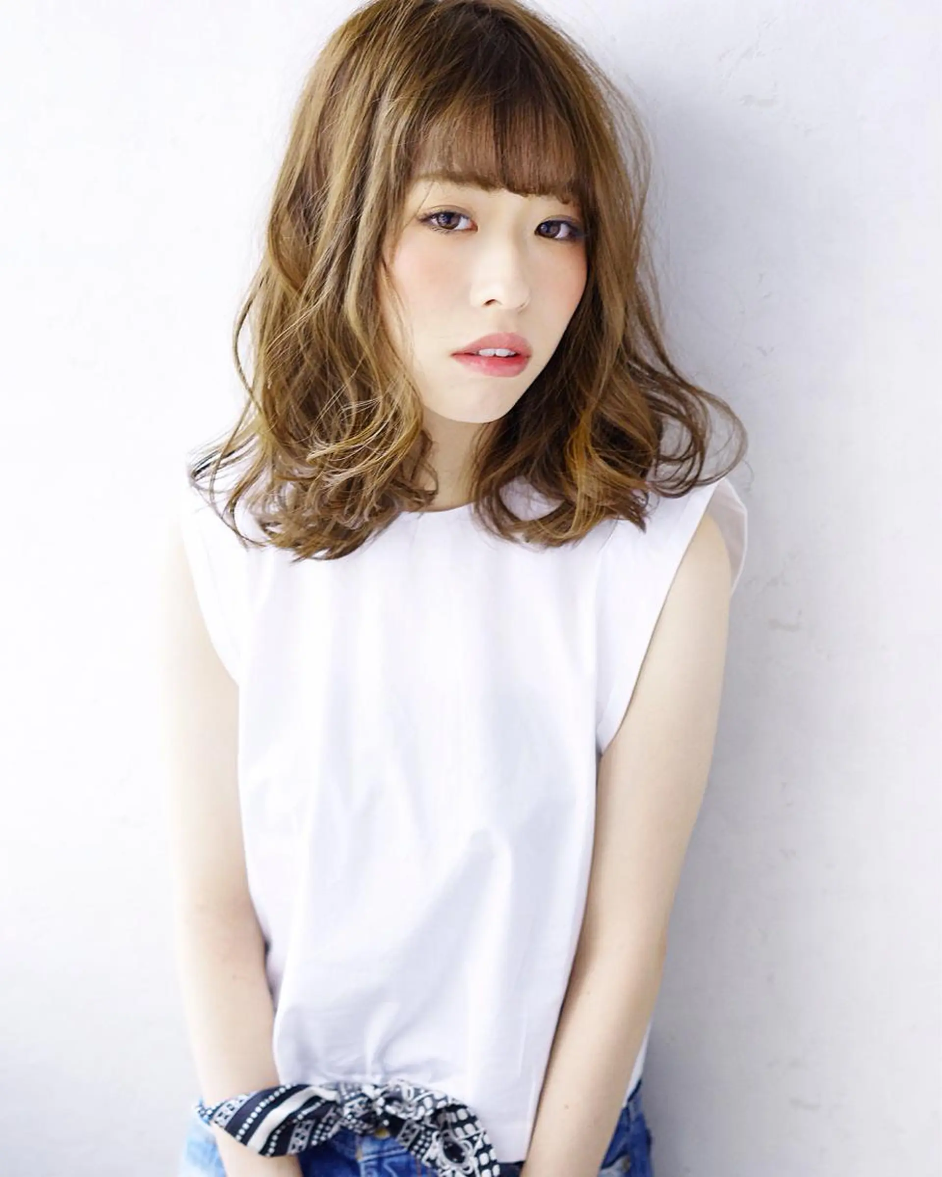 ミディアム セミロング パーマ 💎髪質改善💎 デザイナーshinのヘアスタイル