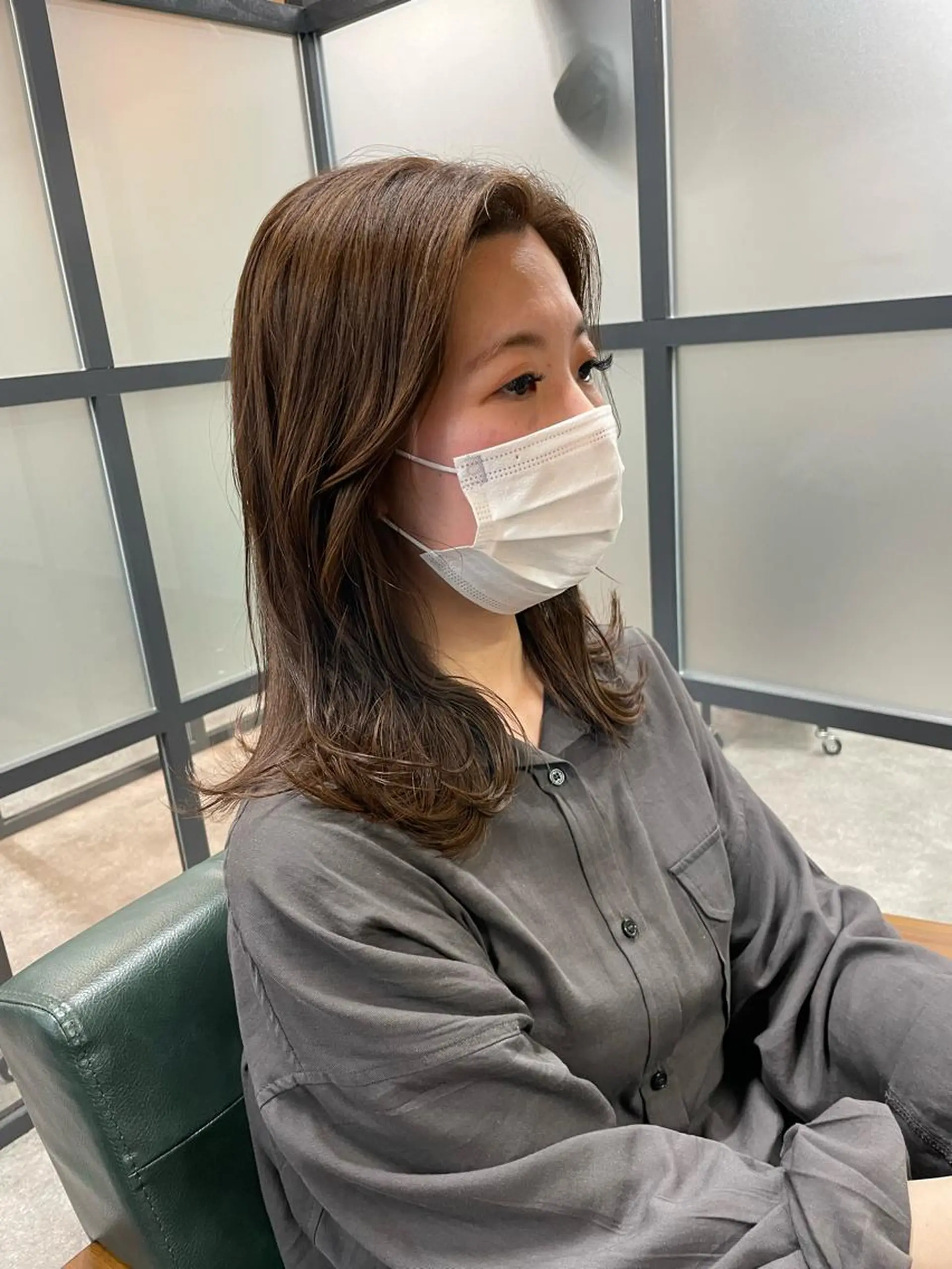 ミディアム S.BROOM なんばTAKUYAのヘアスタイル