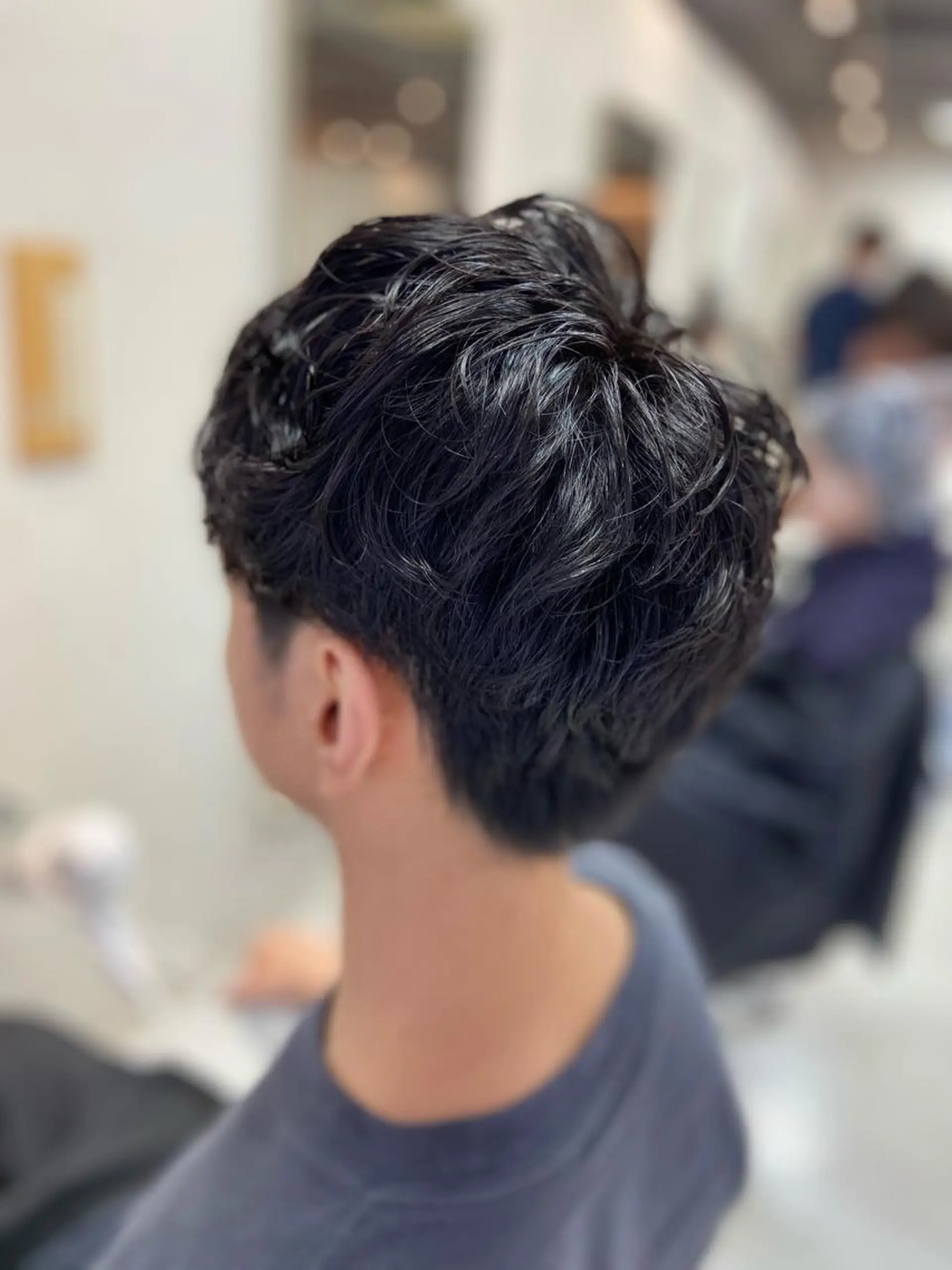 パーマ メンズ マッシュ メンズパーマ スパイラルパーマ カット パーマ 菊地 美憂のヘアスタイル