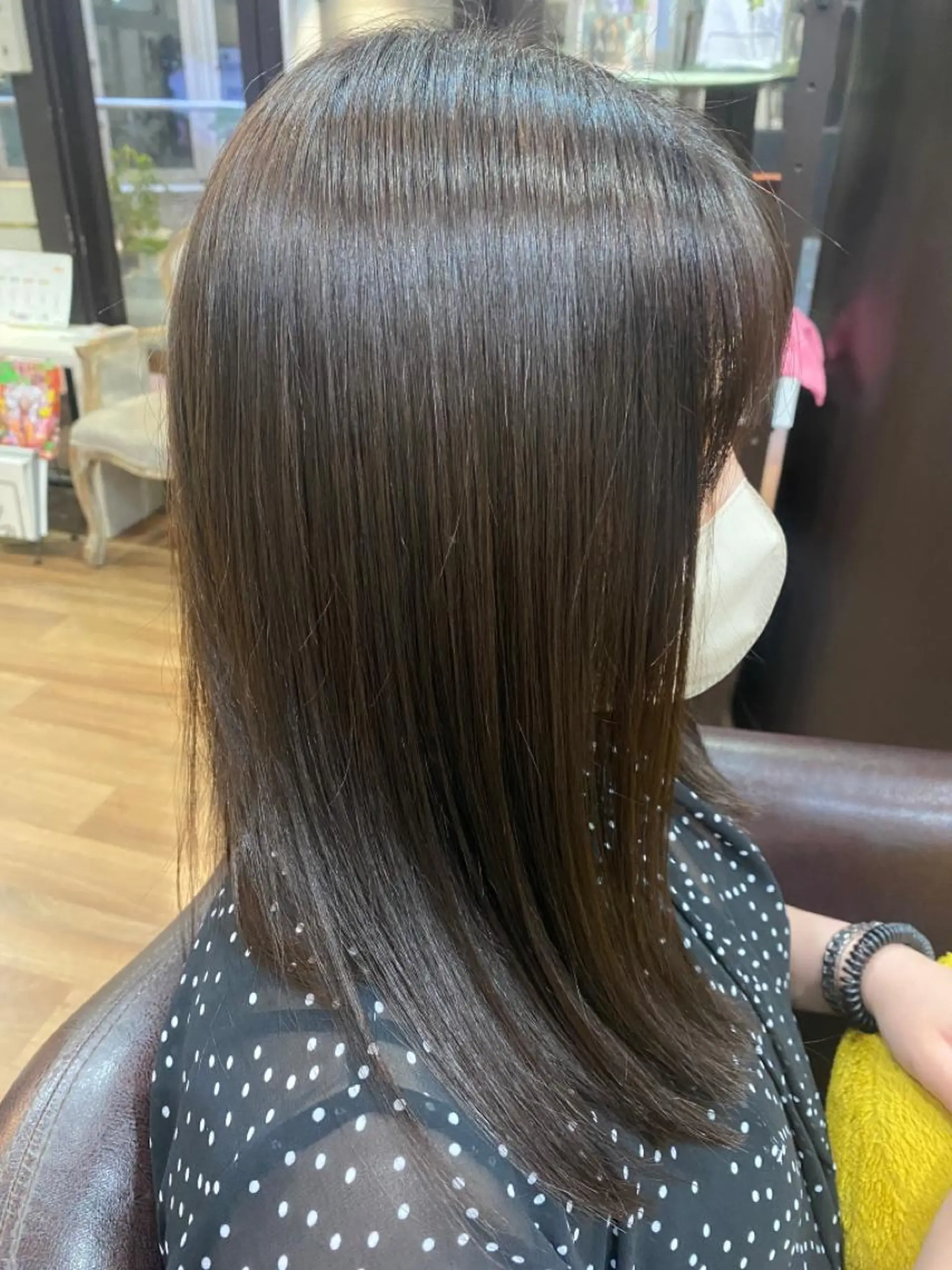 セミロング 縮毛矯正 トリートメント 松村 崇弘のヘアスタイル