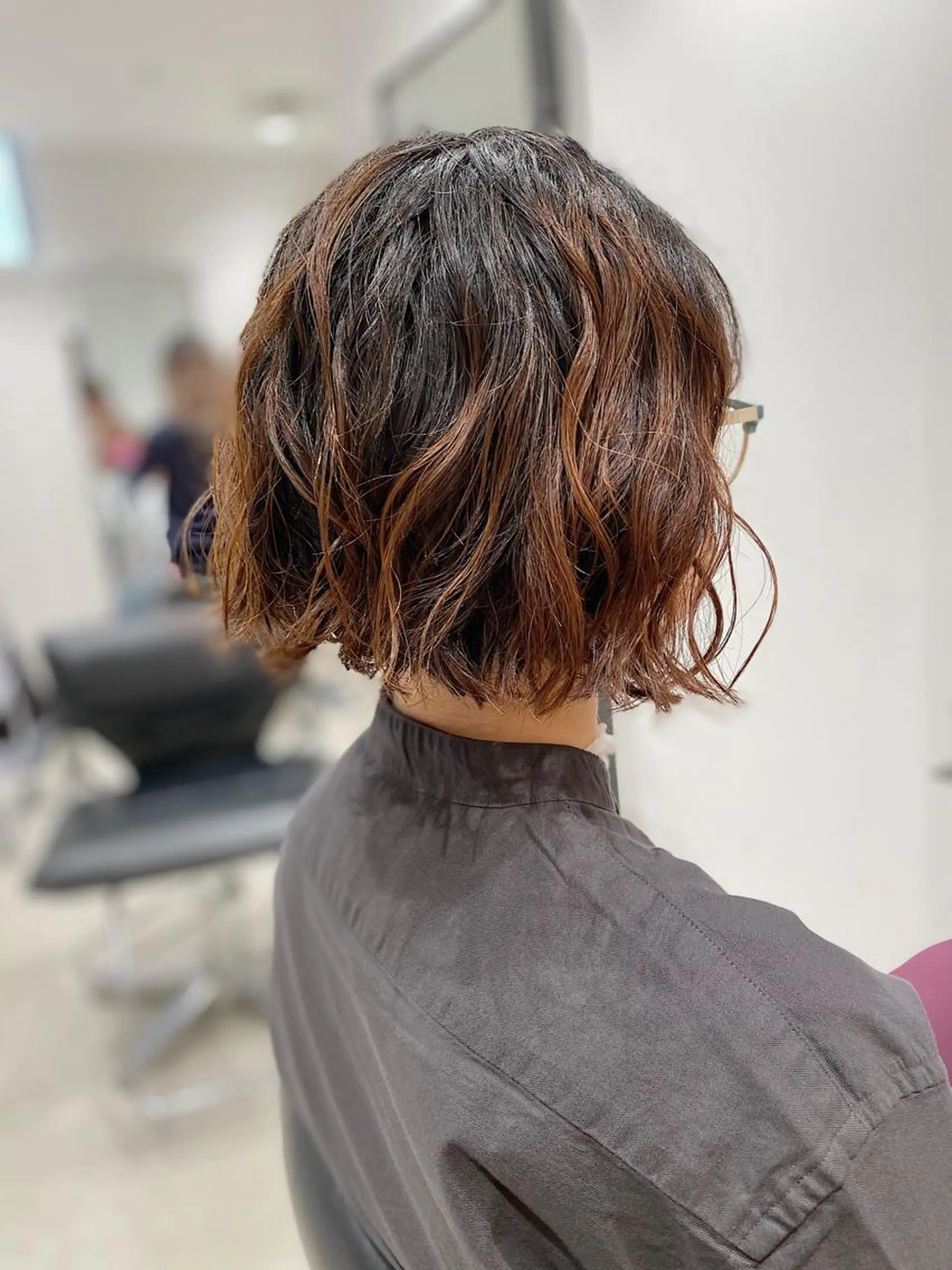 ショート パーマ ノグチ ユウキ/ボブのヘアスタイル