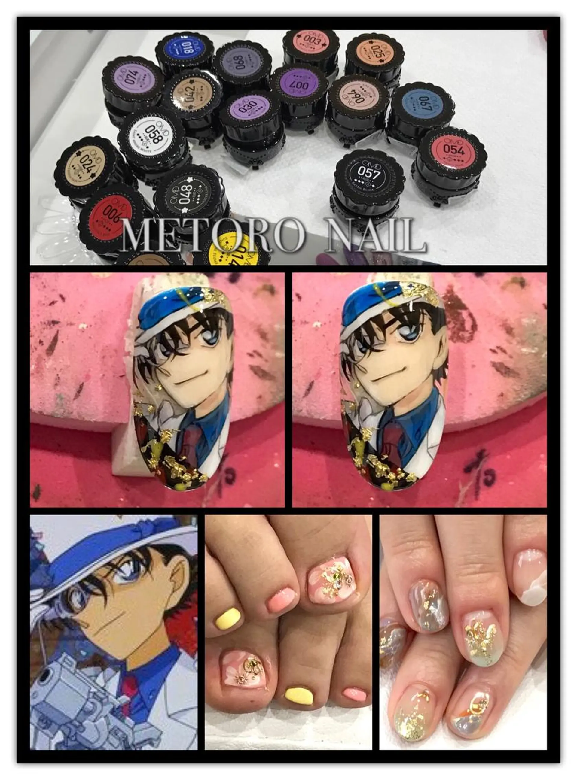 セミロング ネイル アートネイル フットネイル ジェルネイル METORO NAILのネイルデザイン