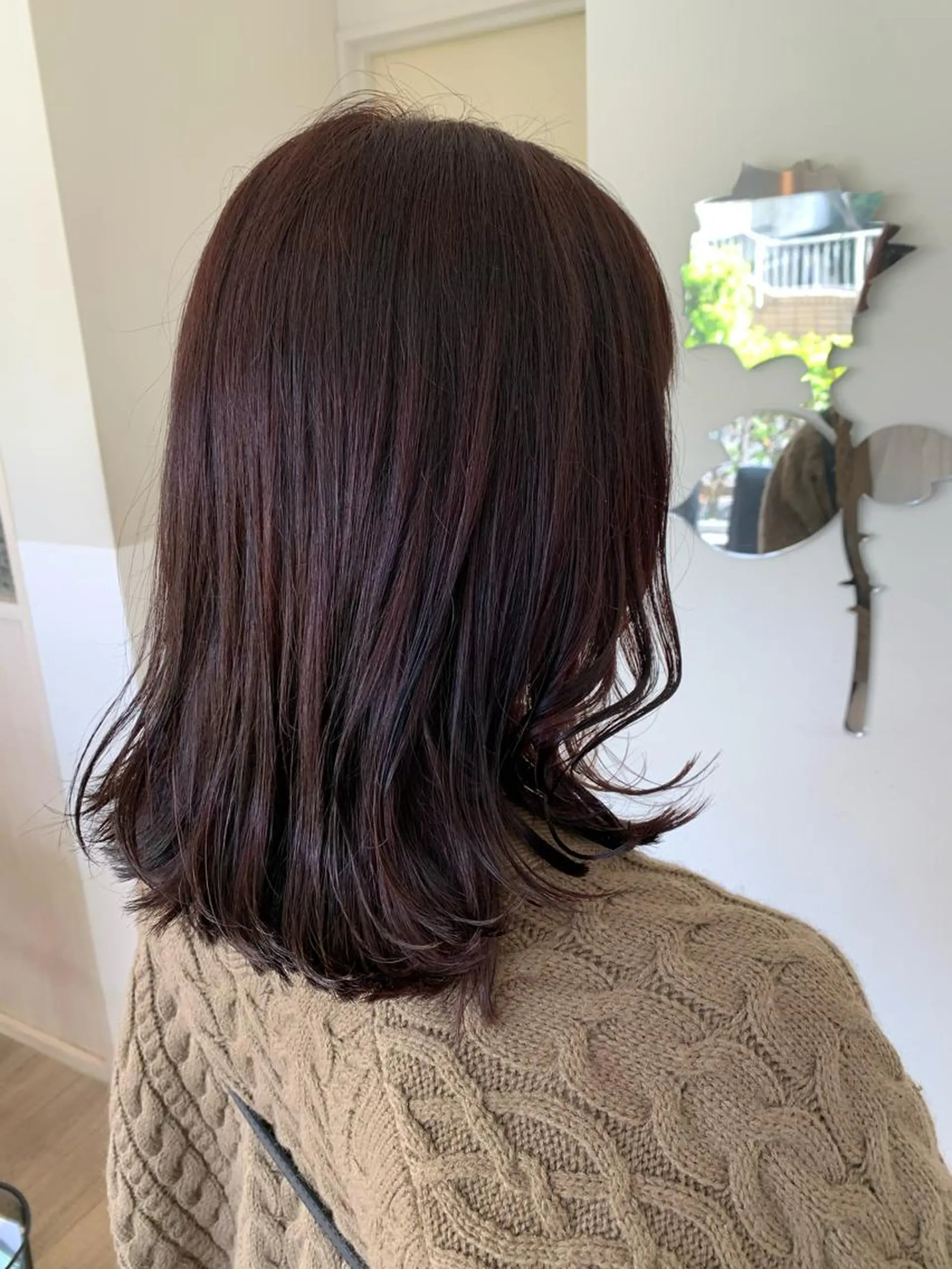 セミロング メンズバレイヤージュ 斉藤春のヘアスタイル