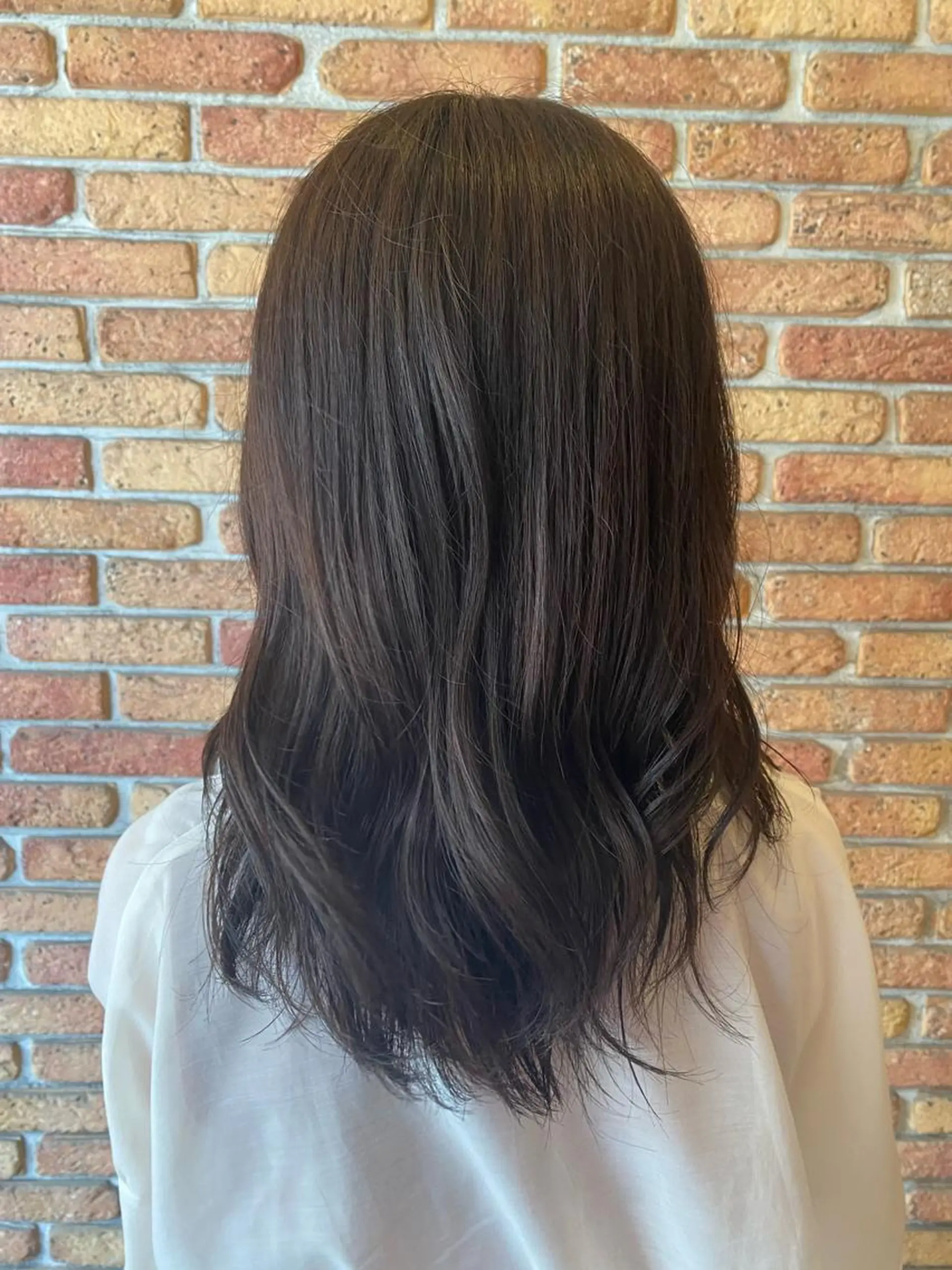 ロング カラー 林 美佑のヘアスタイル