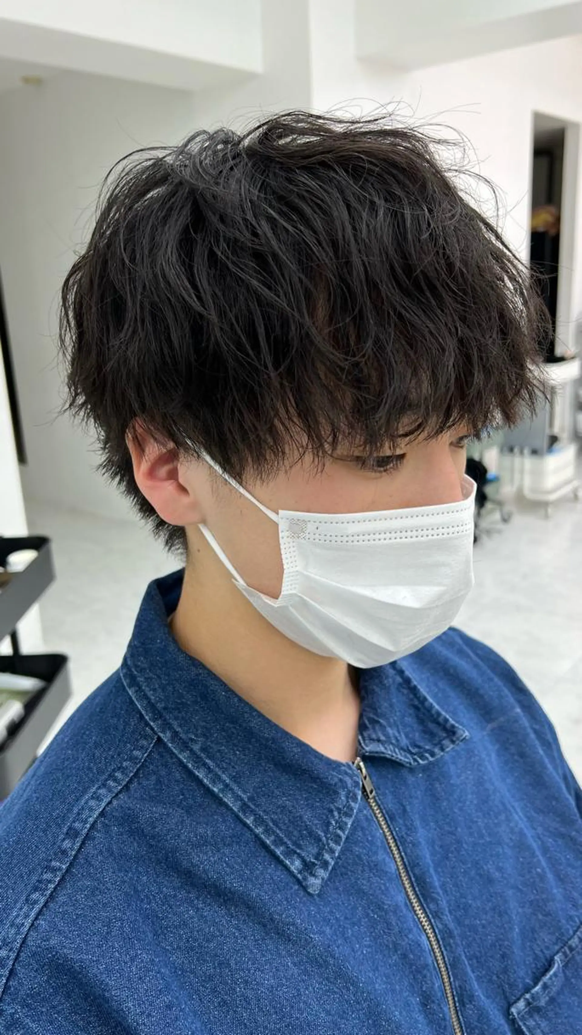 パーマ メンズ カット パーマ .Hallis所属・🔥メンズ特化🔥 永瀬椋のヘアスタイル