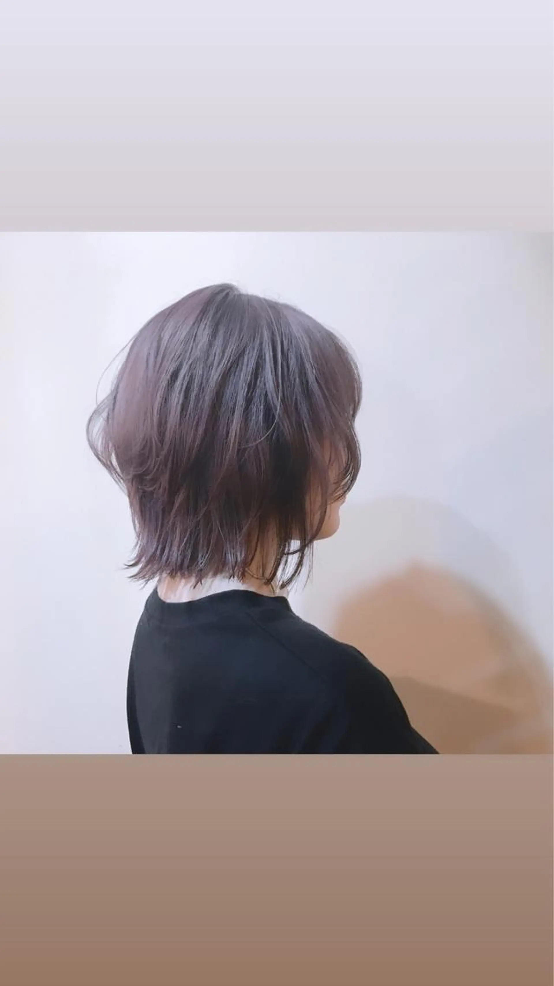 ショート カラー ヘアアレンジ アッシュ ラベンダーカラー ラベンダーアッシュ ウルフカット ヘアカラー トリートメント アイラッシュ/美容室 個室/瀬戸 一菜のヘアスタイル