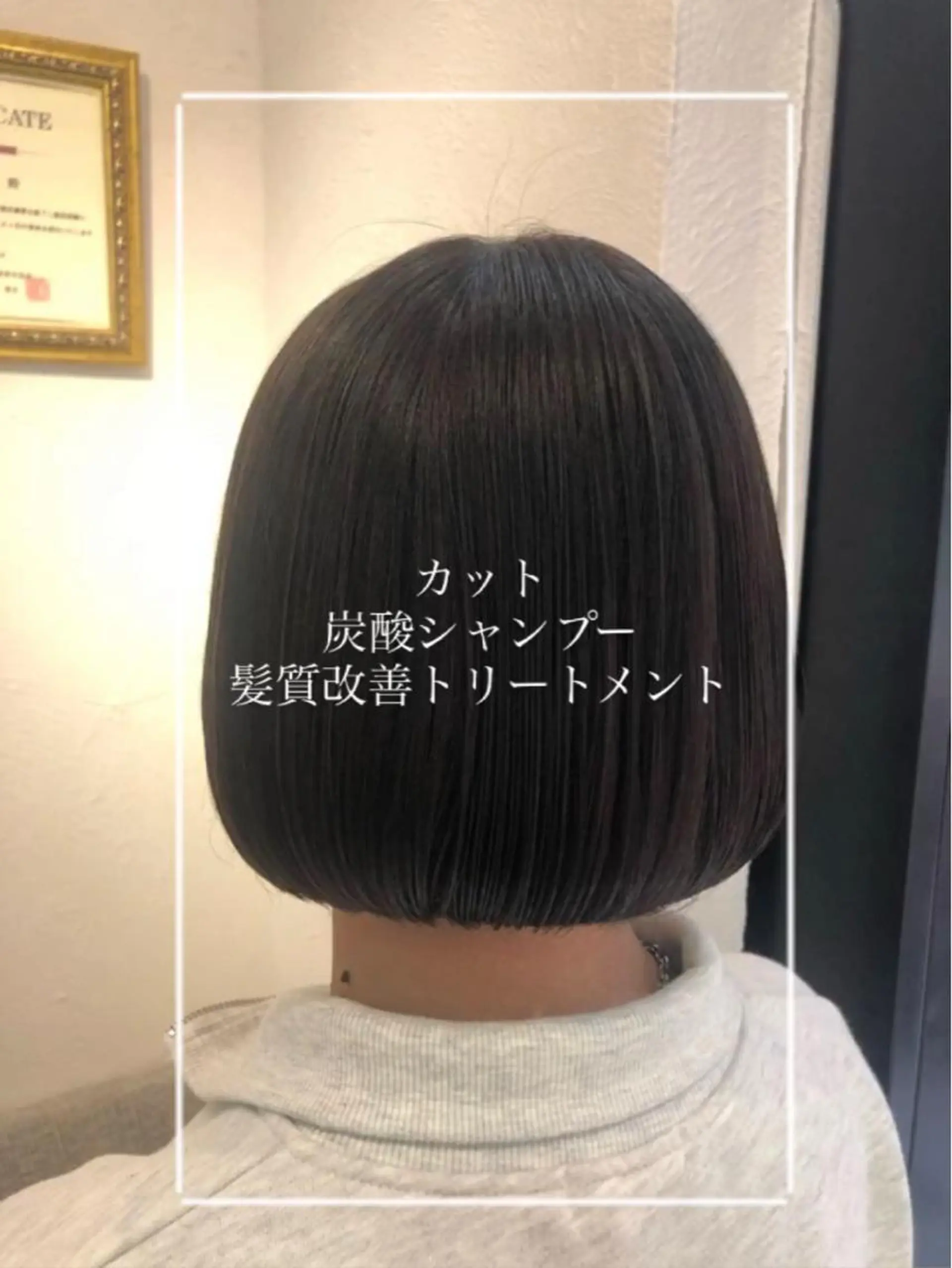 ショート 艶質改善/縮毛矯正 ササキナツミのヘアスタイル