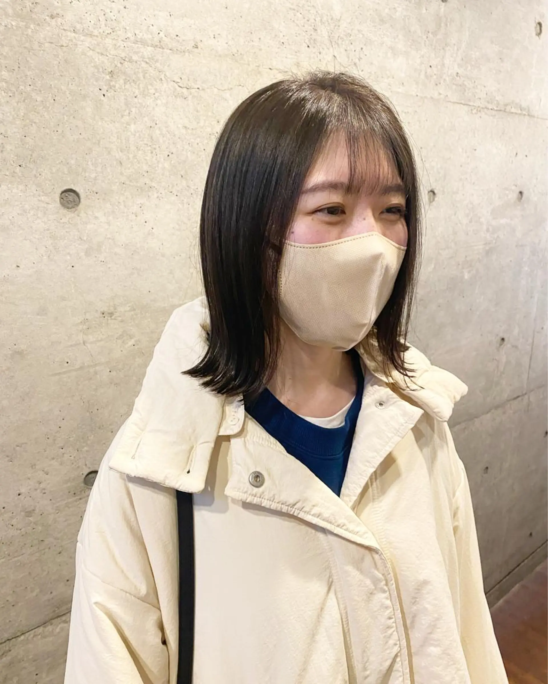 ミディアム カラー カット ヘアカラー トリートメント 後藤紗英/髪質改善 /オリーブベージュのヘアスタイル