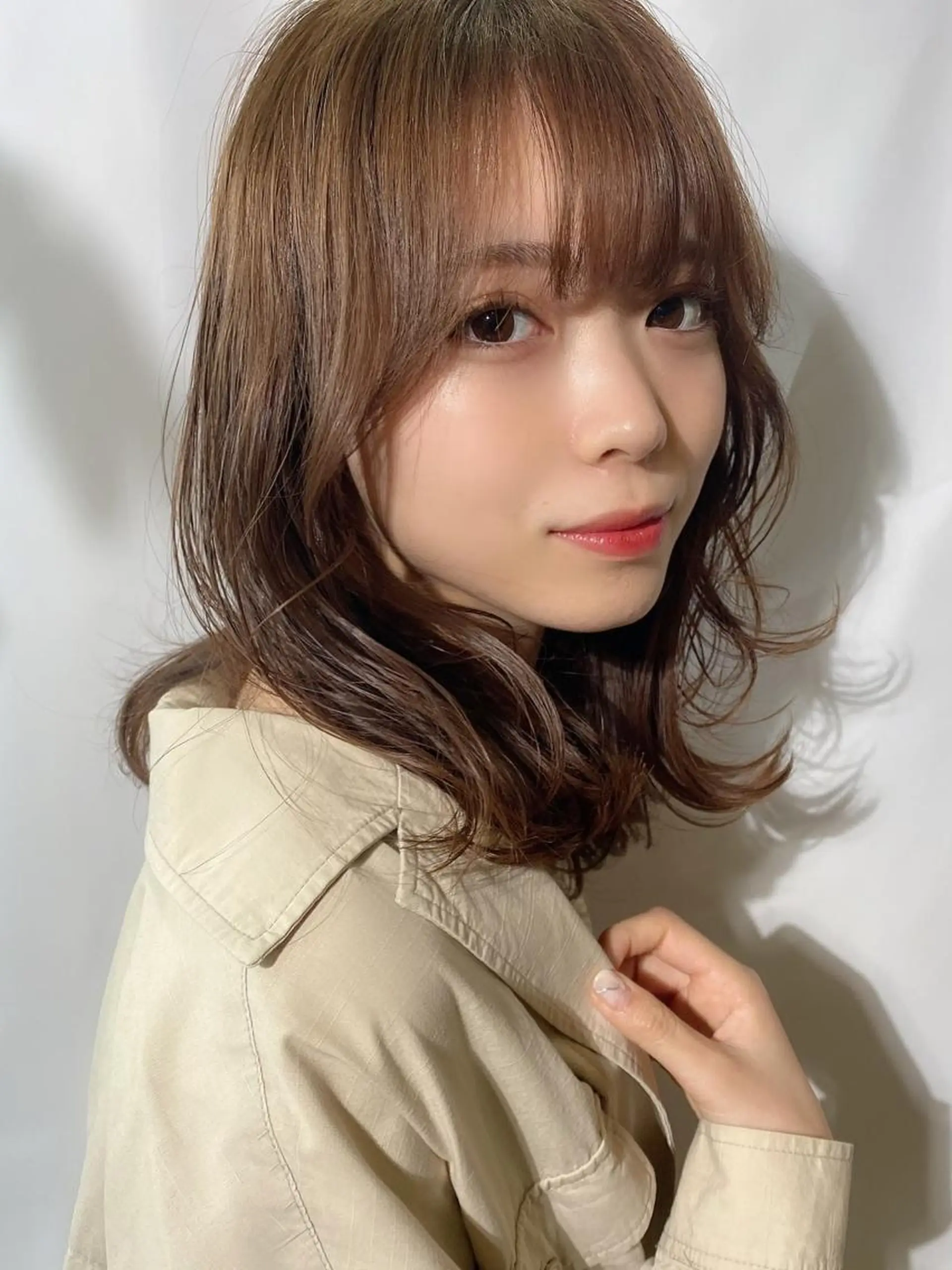 ミディアム 似合わせカット 🧡くびれヘア/前髪 顔周り🧡久原結衣のヘアスタイル