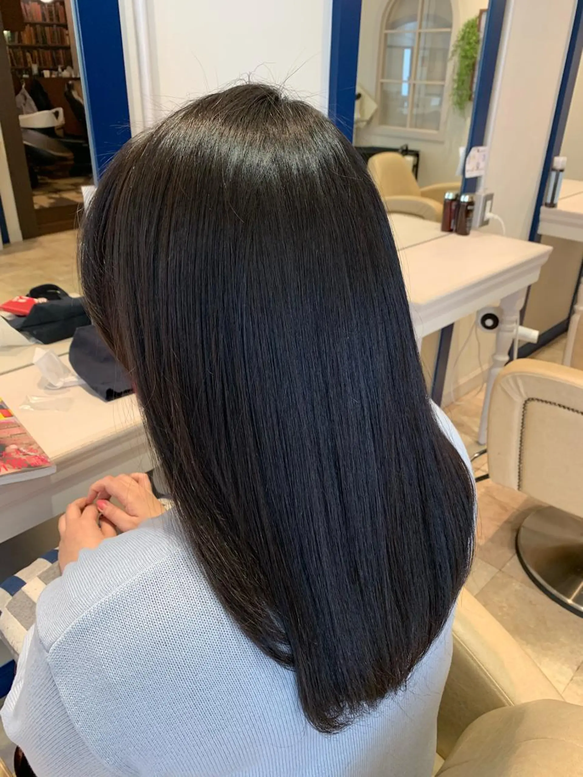 セミロング 縮毛/ショート/ ボブ/レイヤー/小原のヘアスタイル