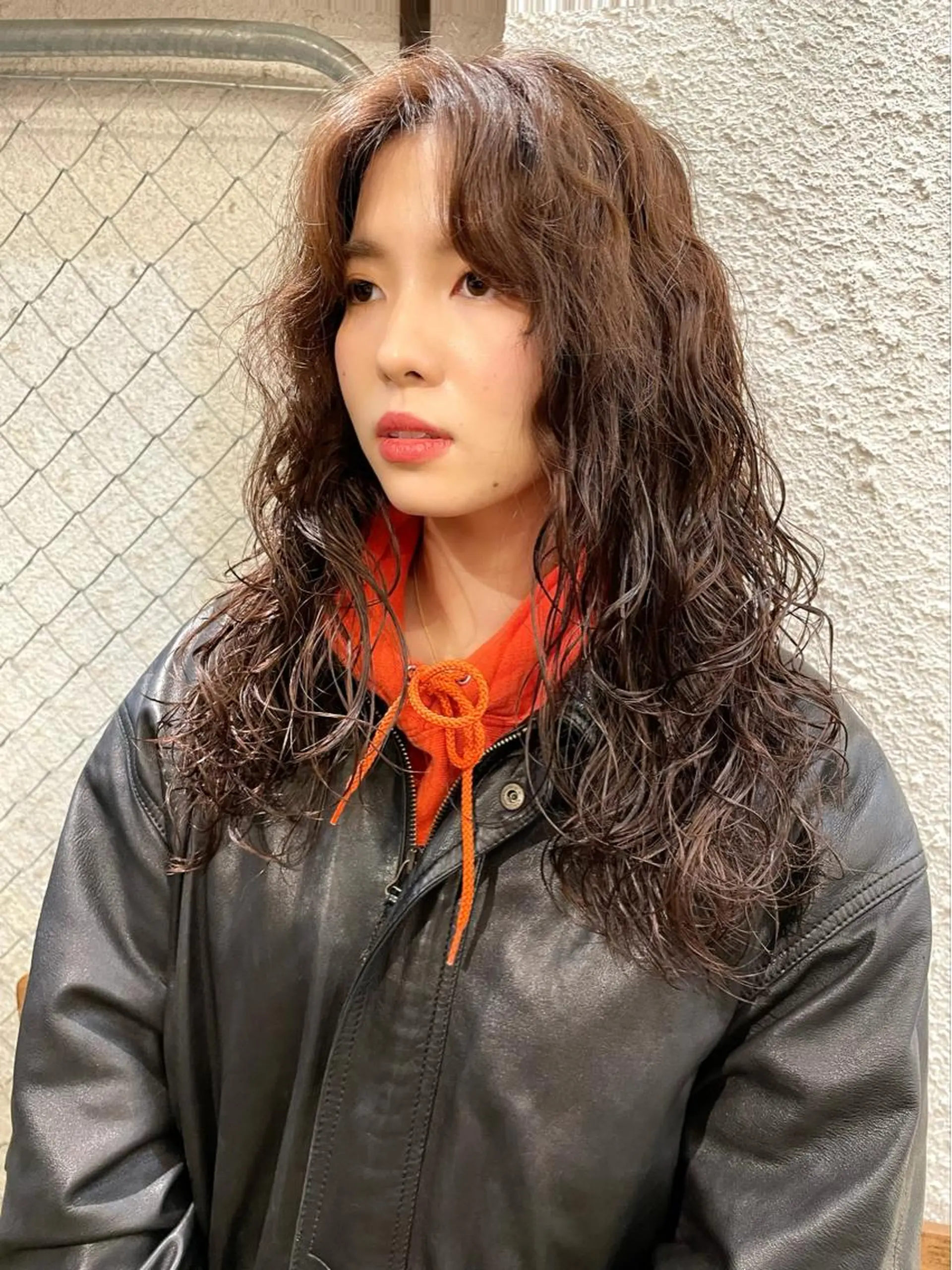 セミロング カラー パーマ ヘアアレンジ セミロングパーマ ハイレイヤー レイヤーカット カット ヘアカラー パーマ トリートメント 〽️magico/ ウルフDaiki〽️のヘアスタイル