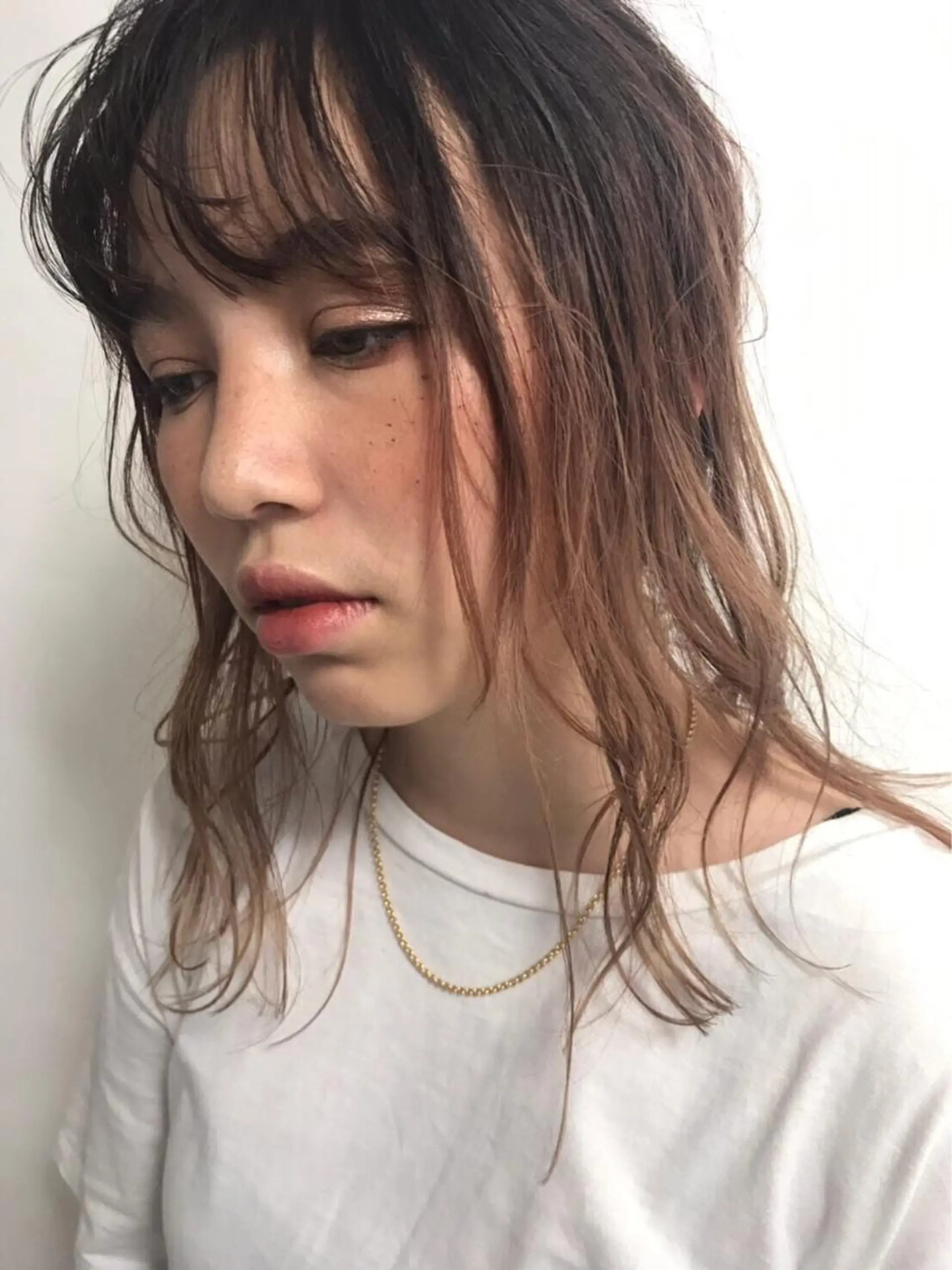 ロング カラー パーマ ヘアアレンジ メンズ マツエク・マツパ 💎耳ツボジュエリー ×銀座美容室💎のヘアスタイル