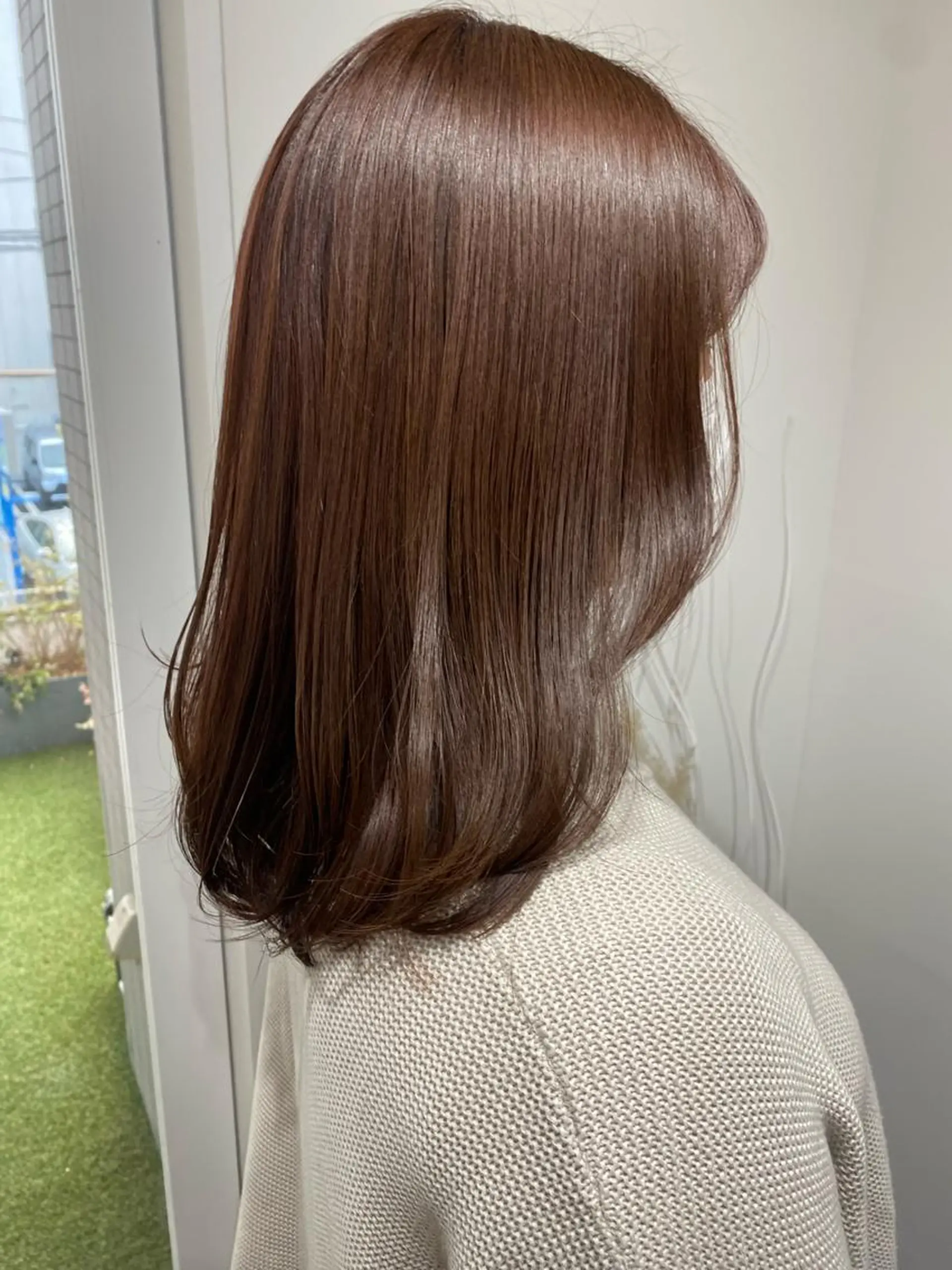 ミディアム カラー 韓国×髪質改善カラー 💎hinaのヘアスタイル