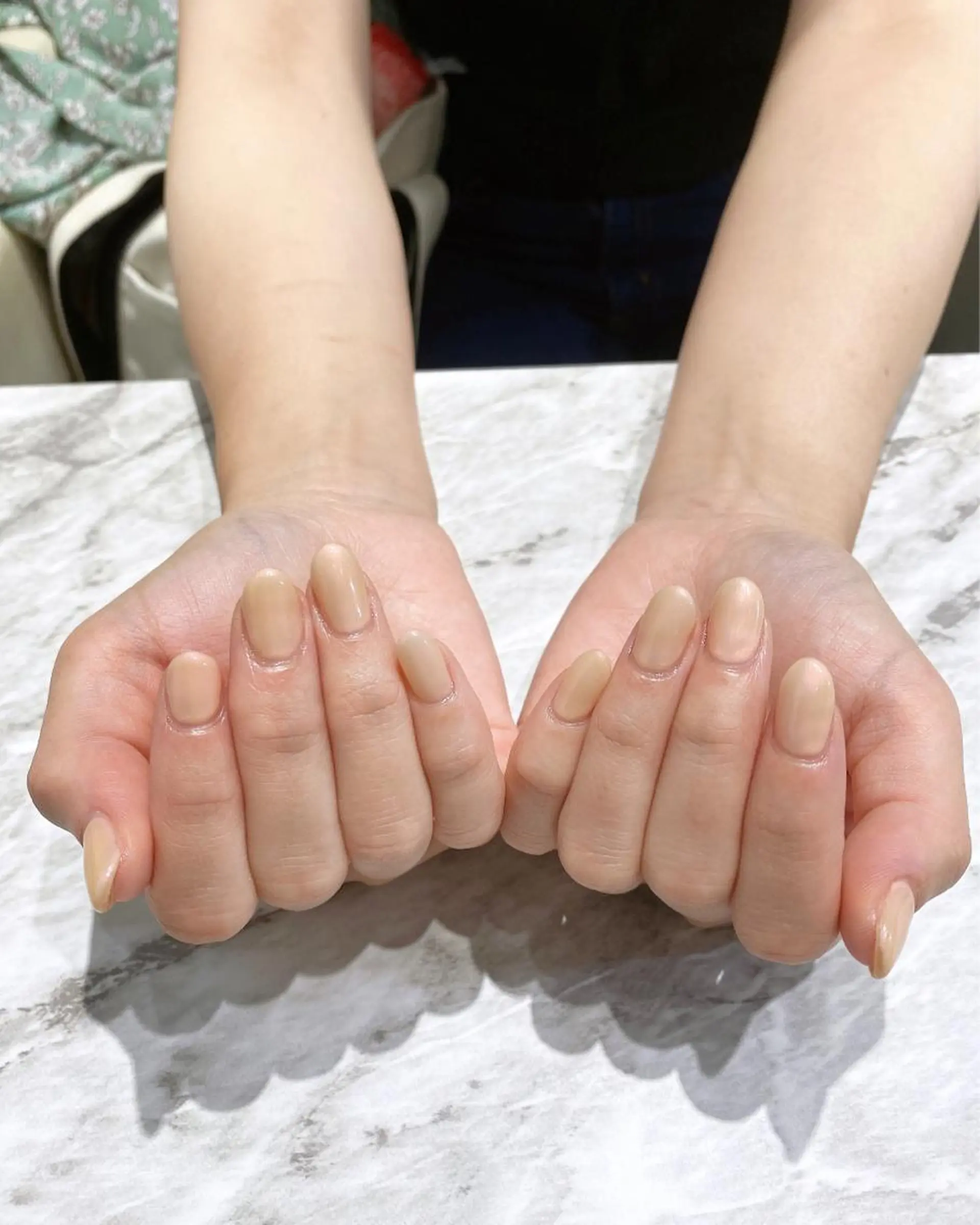 ネイル オレンジ ハンドネイル フットネイル ハンドケア nail salon  AlgeTy所属・✴︎:.｡. MAKI.｡.:✴︎のネイルデザイン