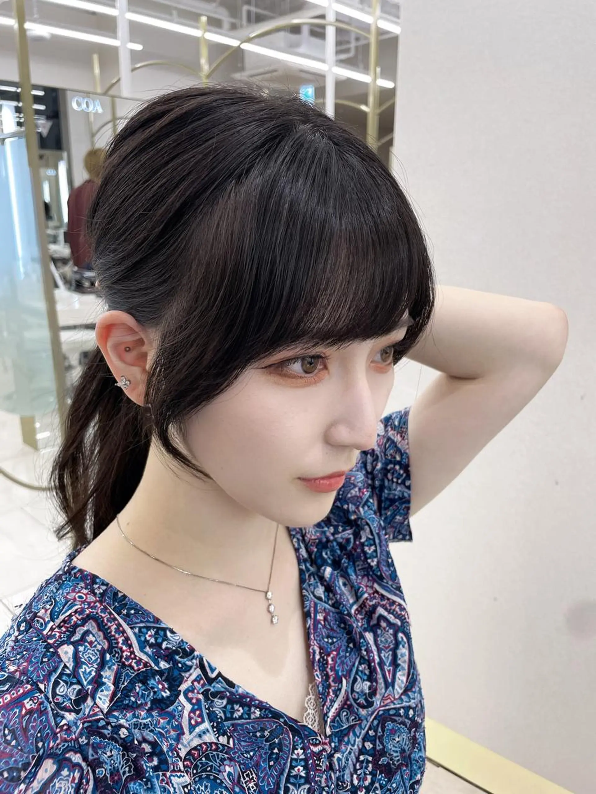 ロング カラー COA GINZA 空也/前髪/顔まわりのヘアスタイル